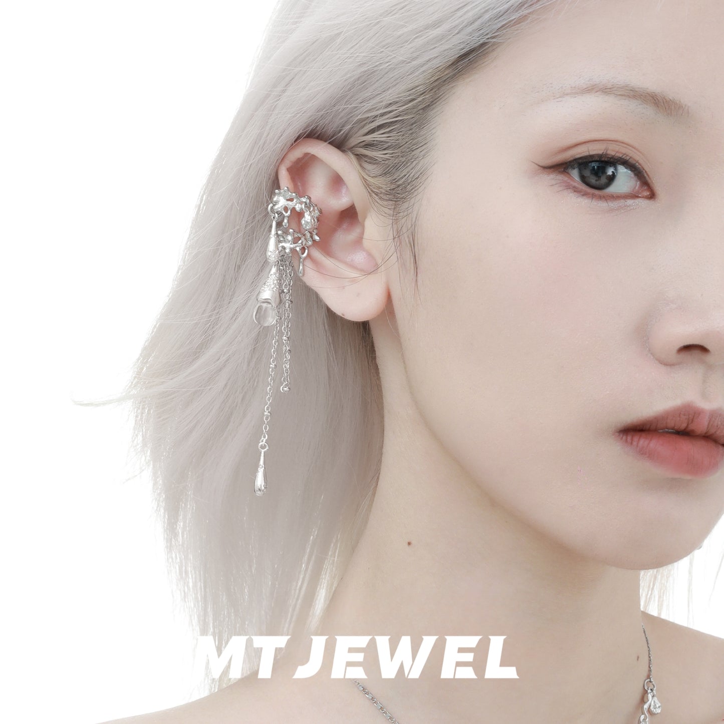 Designer Sweet Water-drop Tassel Ear Cuff