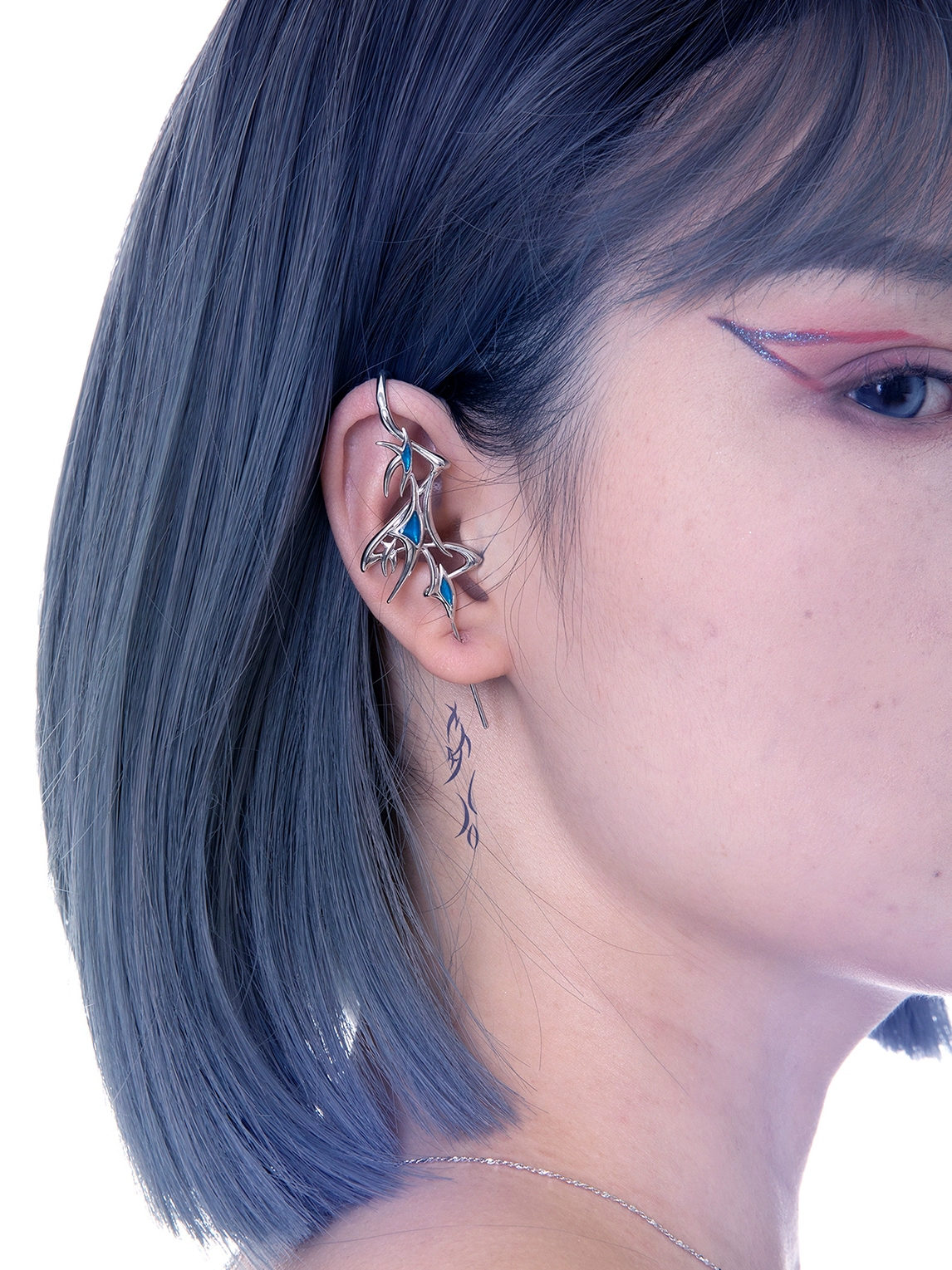 Designer Gothic Damen Ohrstecker aus Metall