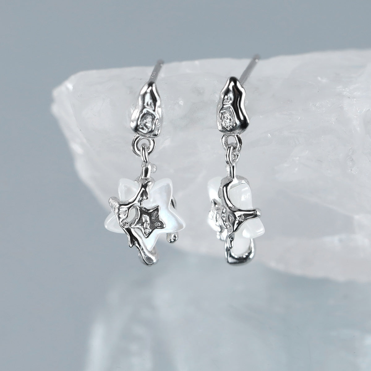 S925 Silver Star Y2K Style Stud Earrings