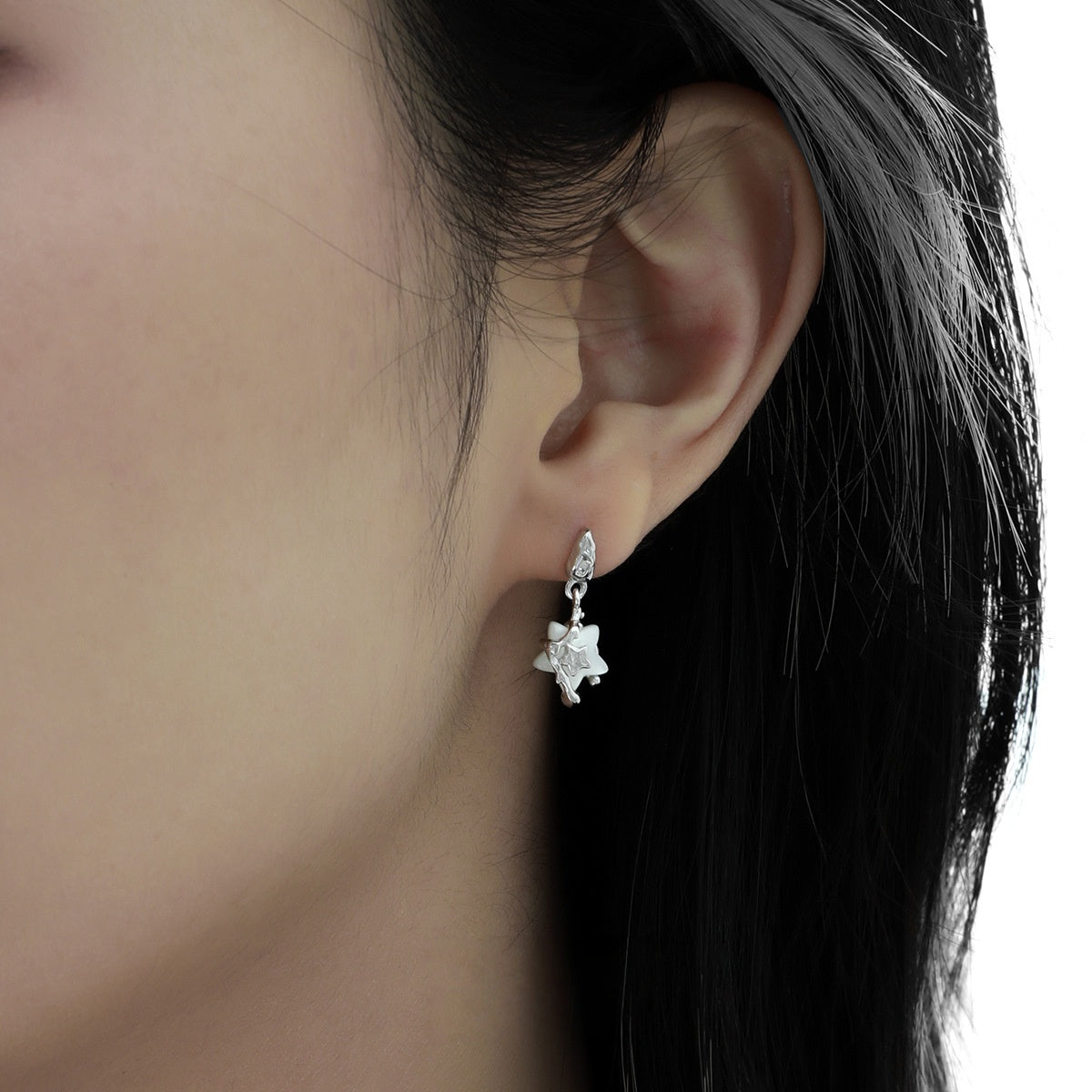 S925 Silver Star Y2K Style Stud Earrings