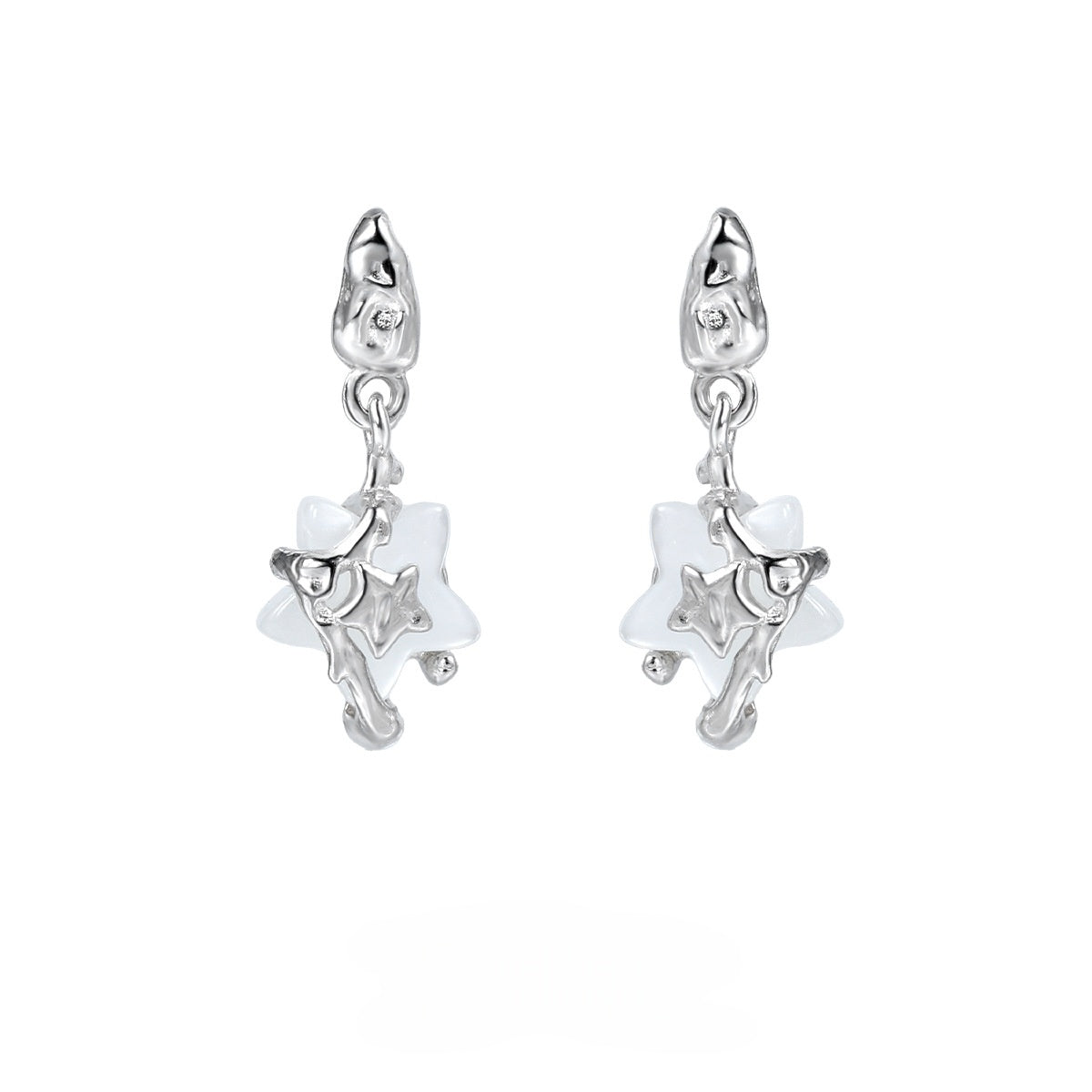 S925 Silver Star Y2K Style Stud Earrings