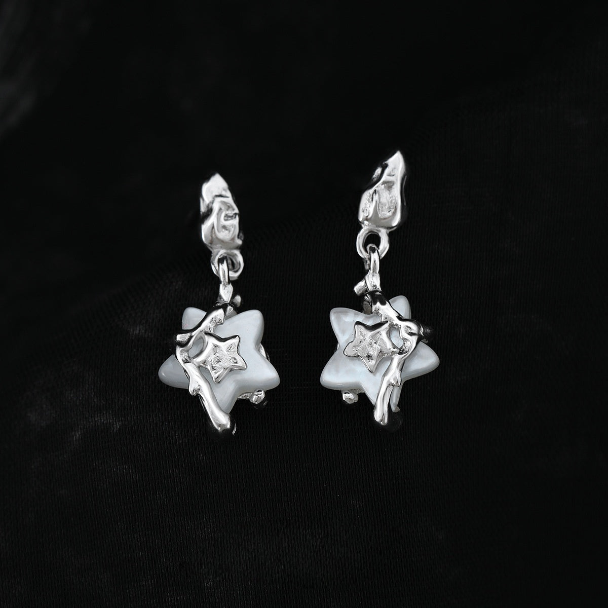 S925 Silver Star Y2K Style Stud Earrings