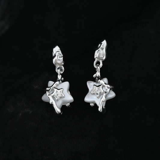 S925 Silver Star Y2K Style Stud Earrings