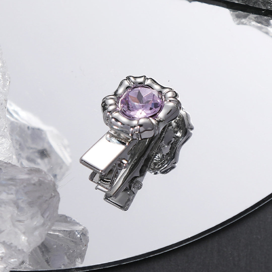 Y2K Spicy Girl Lila Haarspange aus Metall