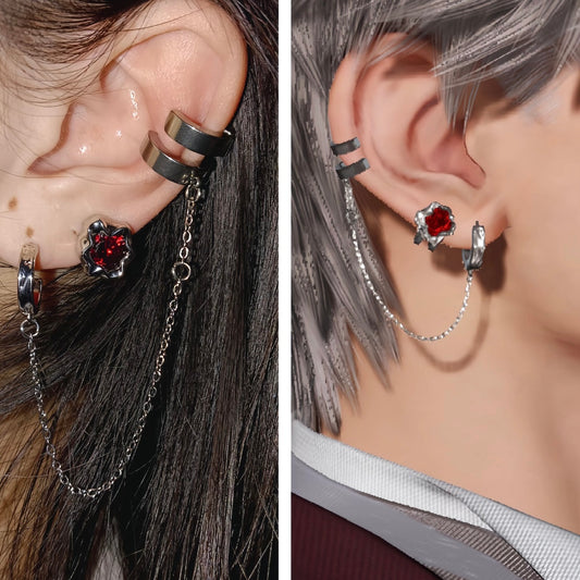 Goth Sylus Cosplay Earrings