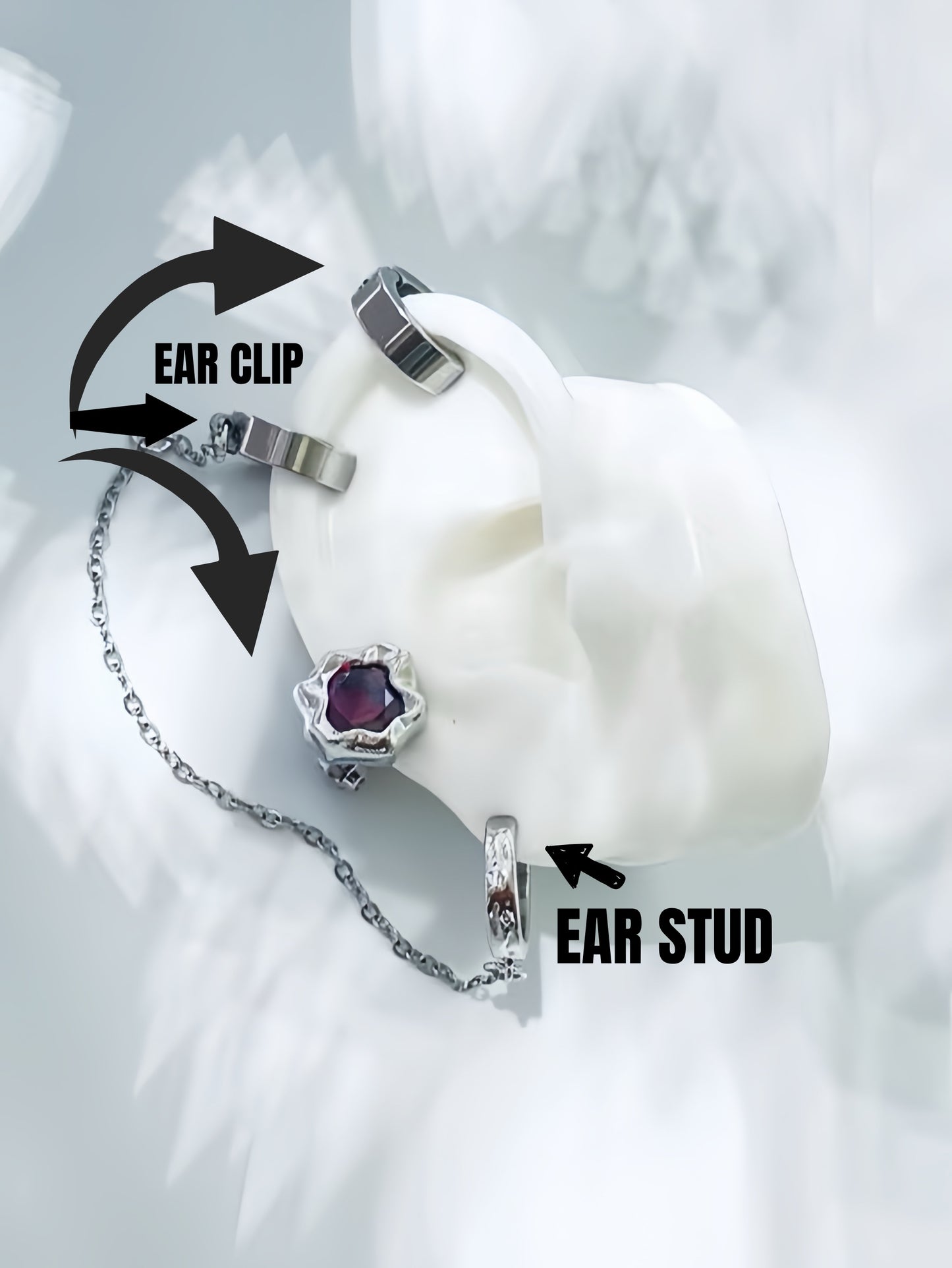 Goth Sylus Cosplay Earrings