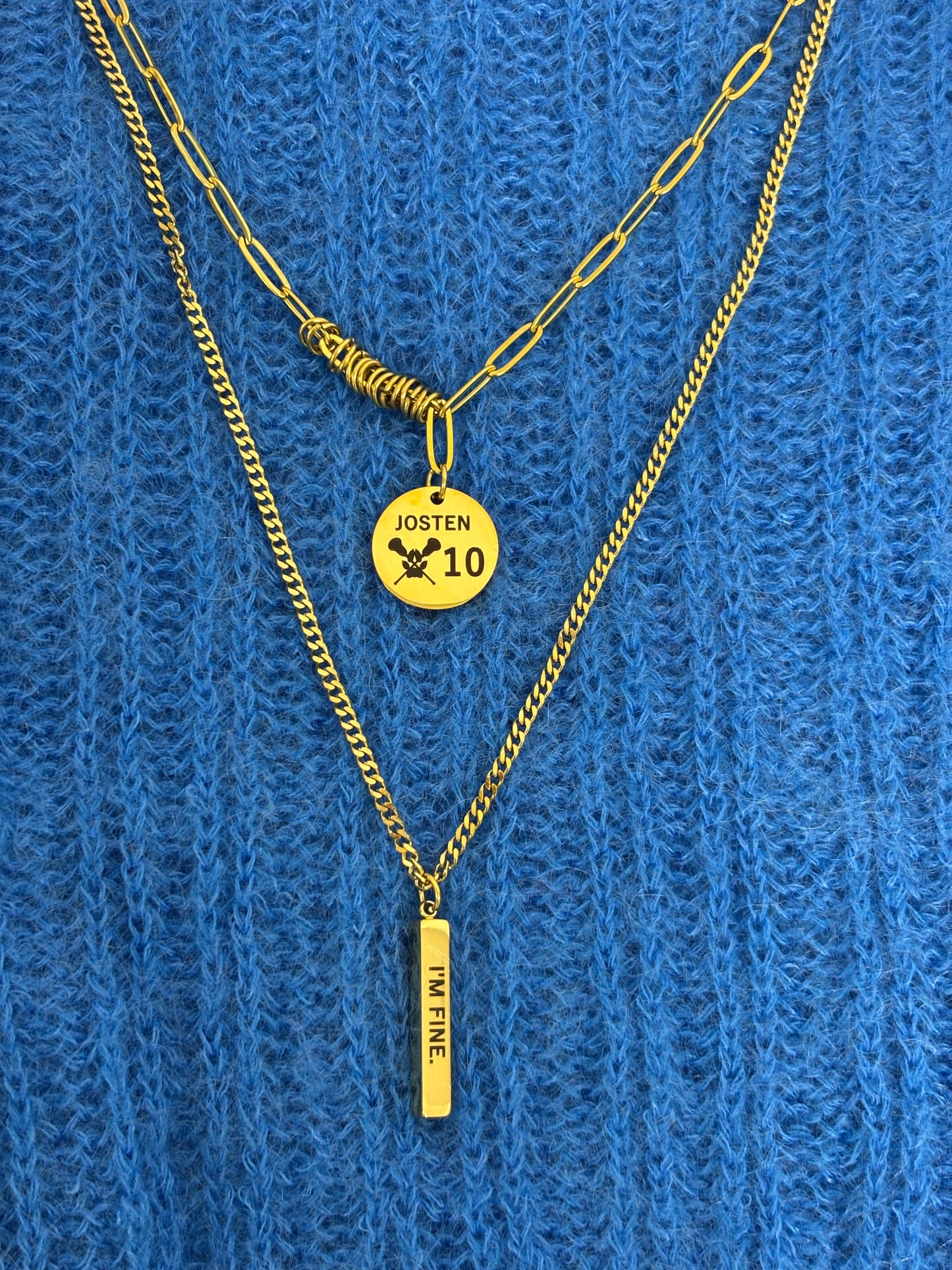 AFTG Neil Josten Double Layer Necklace