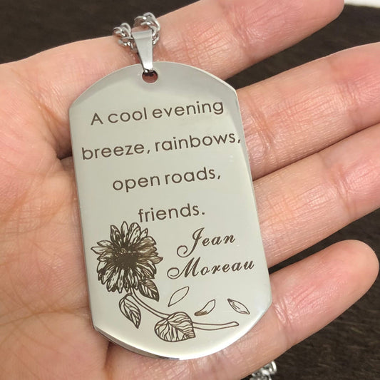 Jean Moreau Edelstahl Halskette