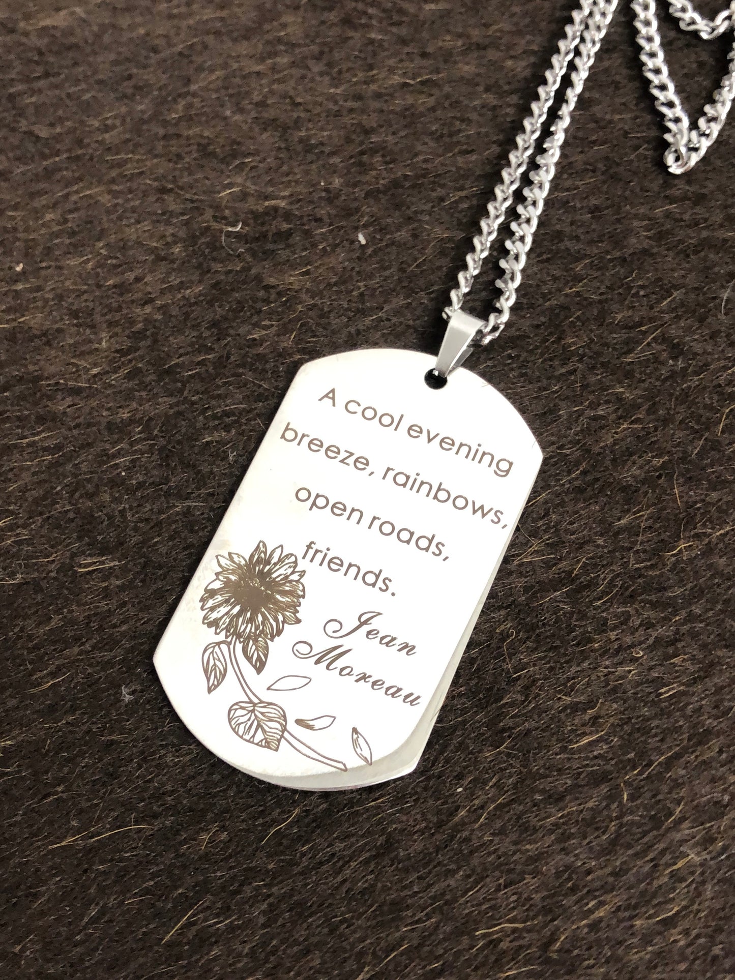 Jean Moreau Edelstahl Halskette