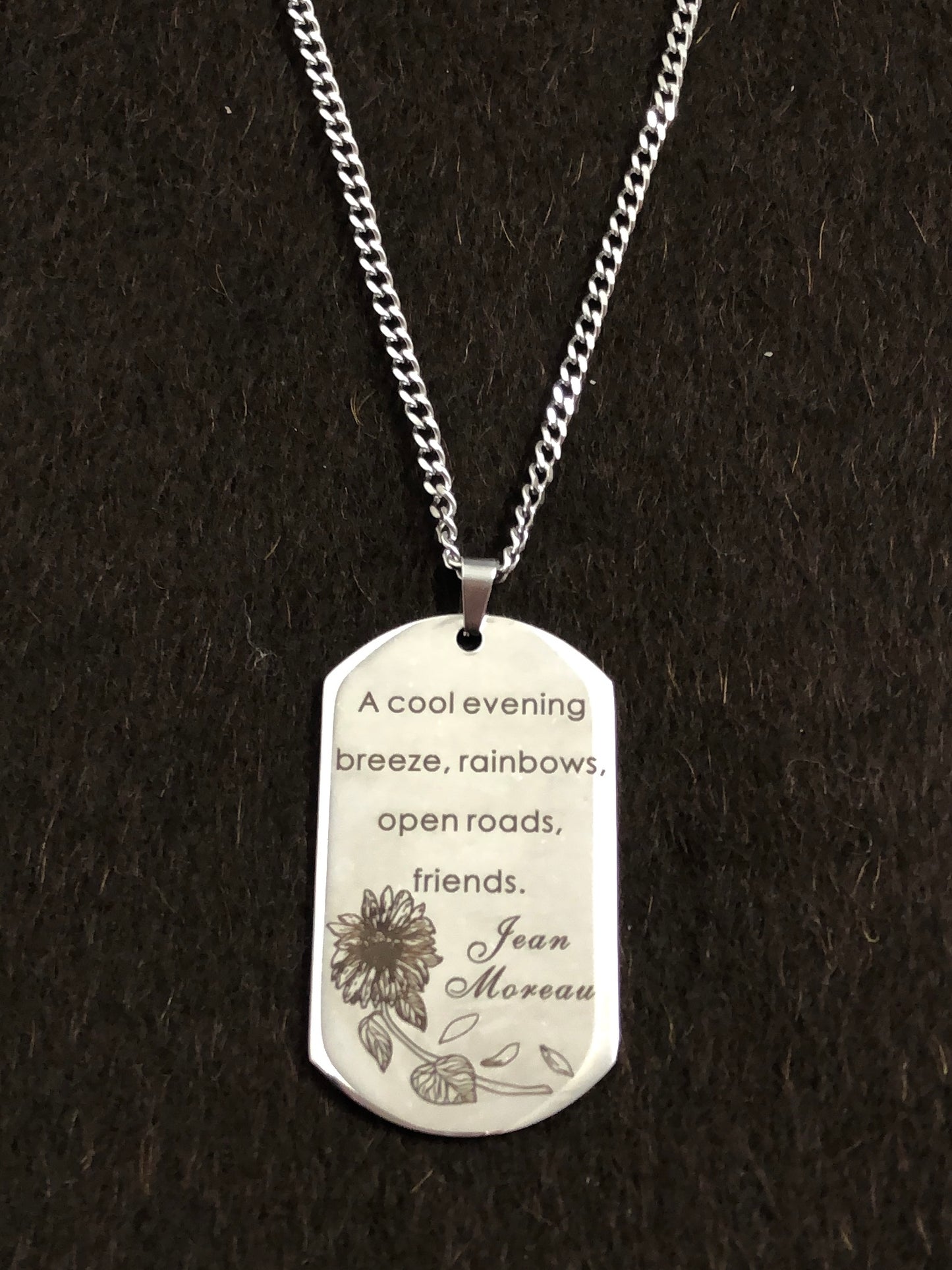 Jean Moreau Edelstahl Halskette