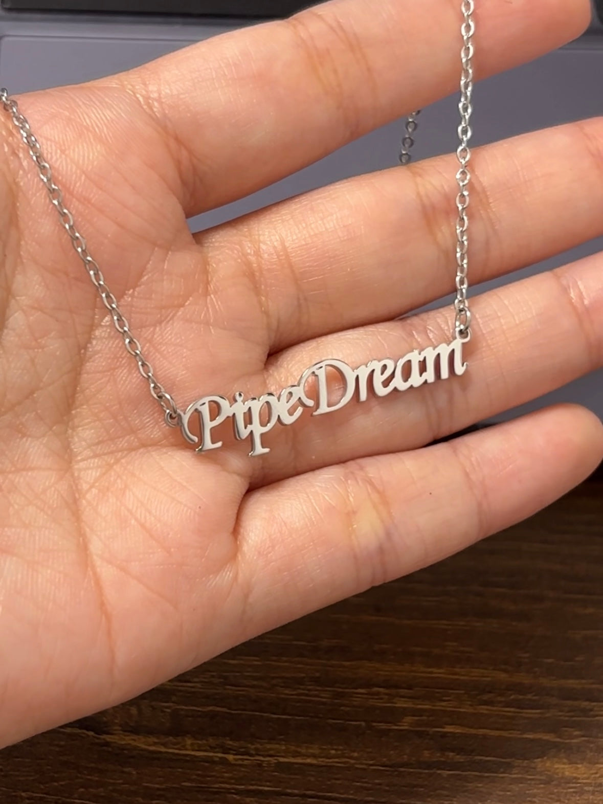 AFTG Pipe Dream Stainless Steel Necklace
