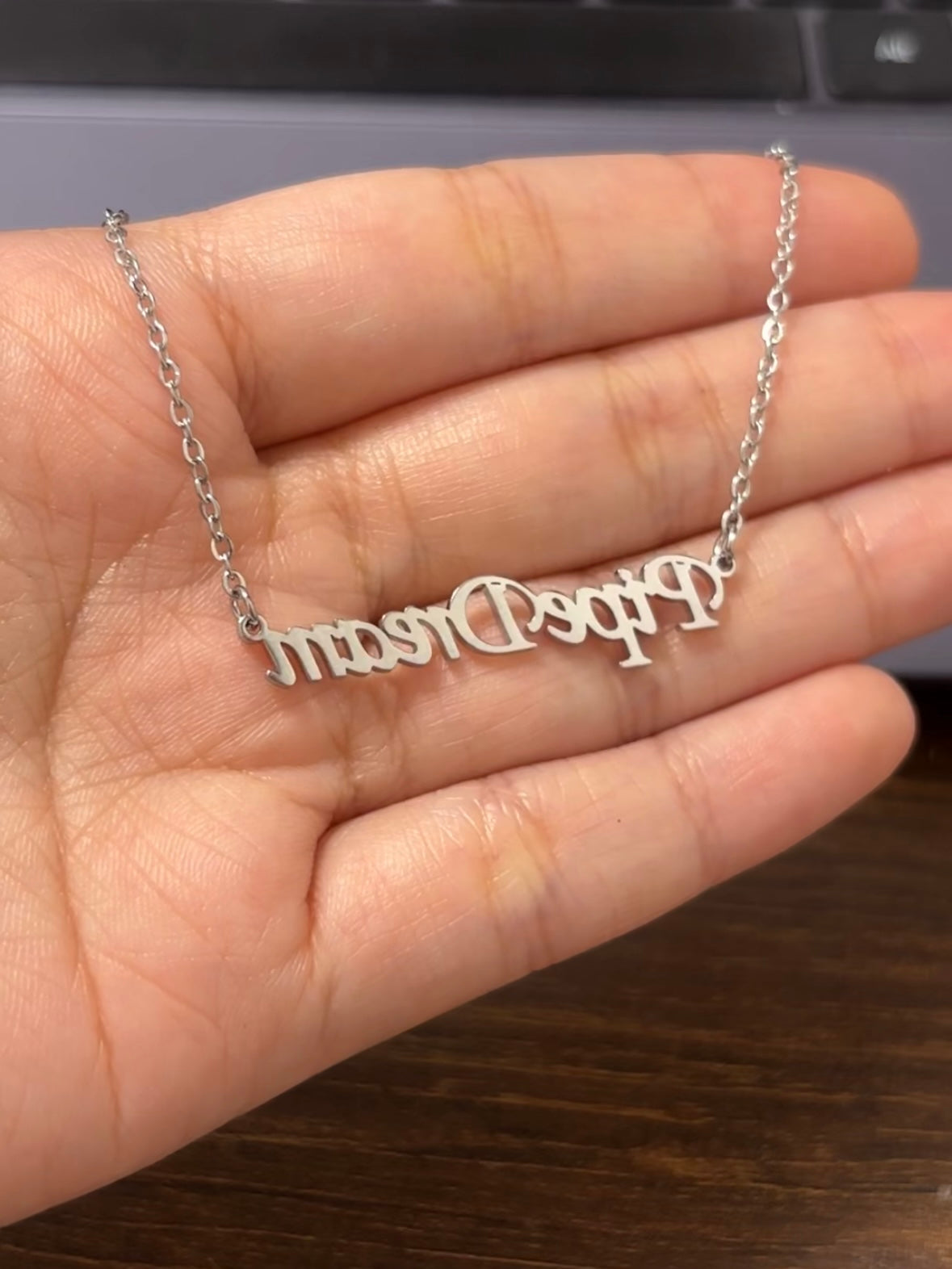 AFTG Pipe Dream Stainless Steel Necklace