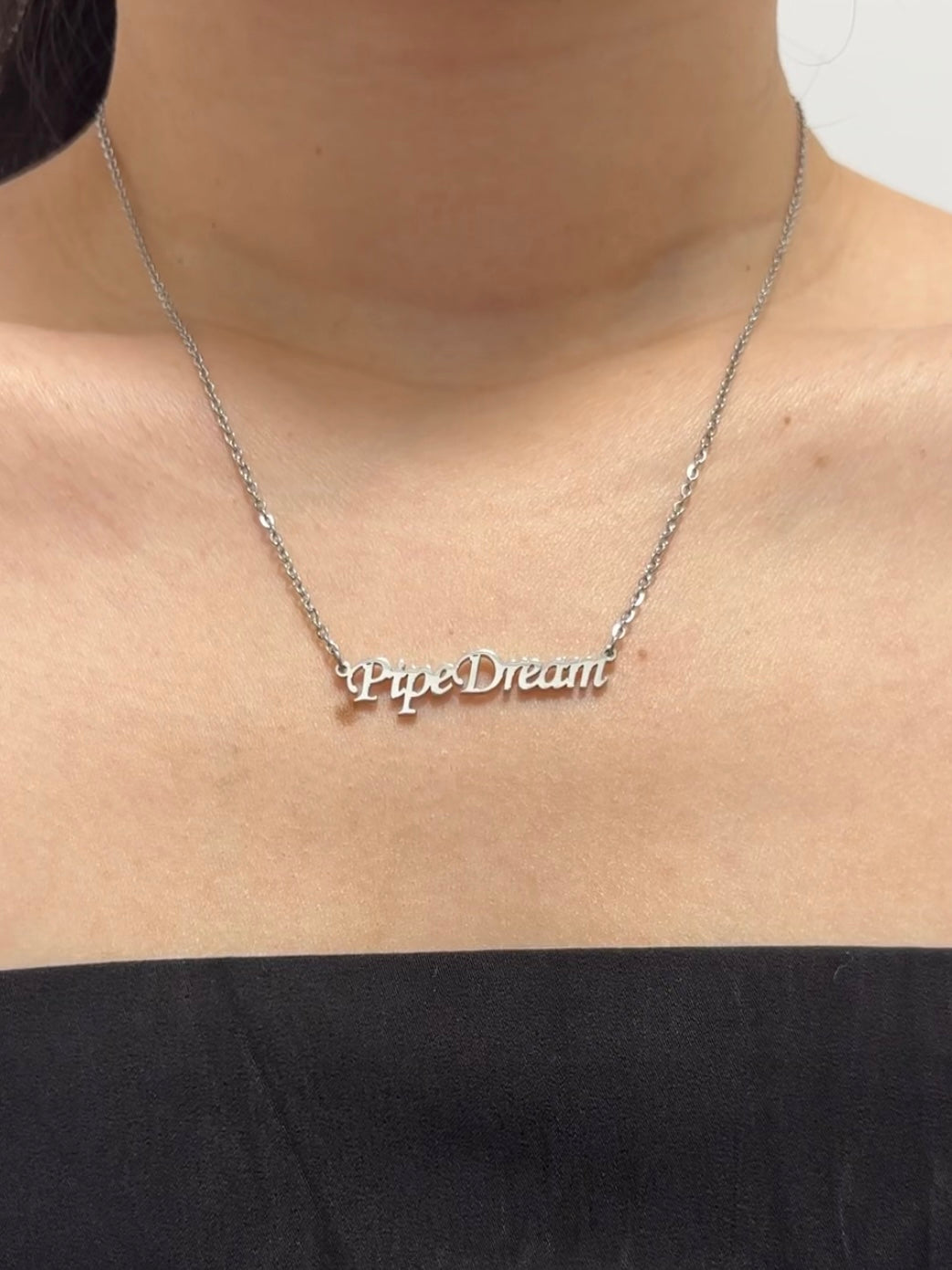 AFTG Pipe Dream Stainless Steel Necklace