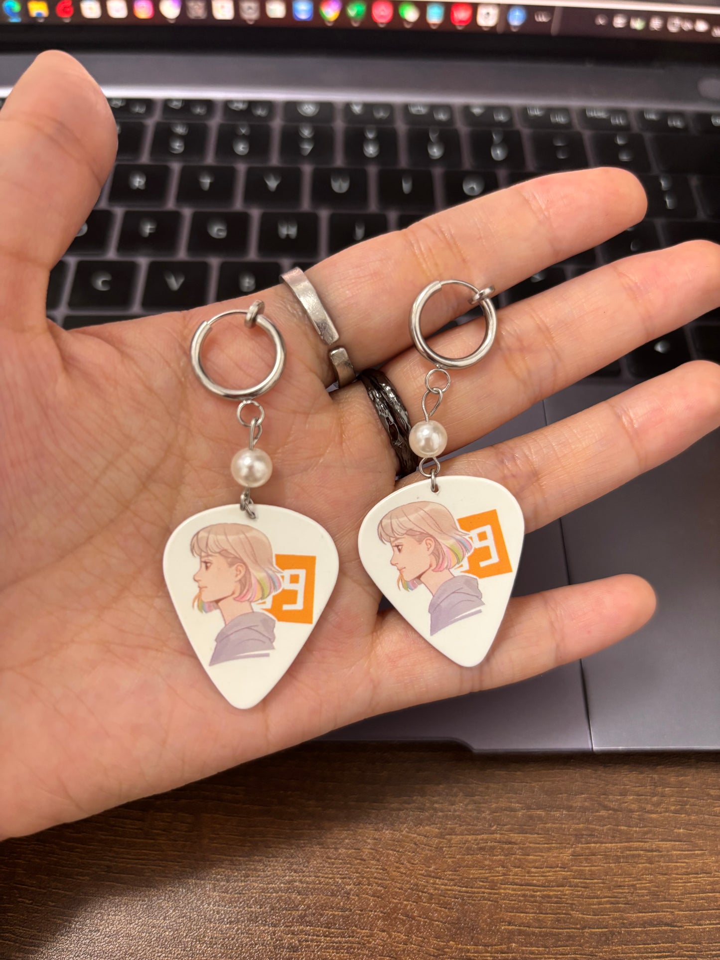 AFTG Renee Guitar Pick Earrings