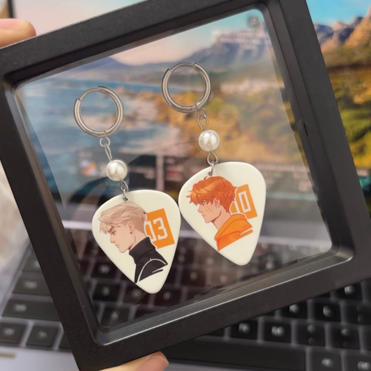 AFTG Andrew & Neil Guitar Pick Earrings