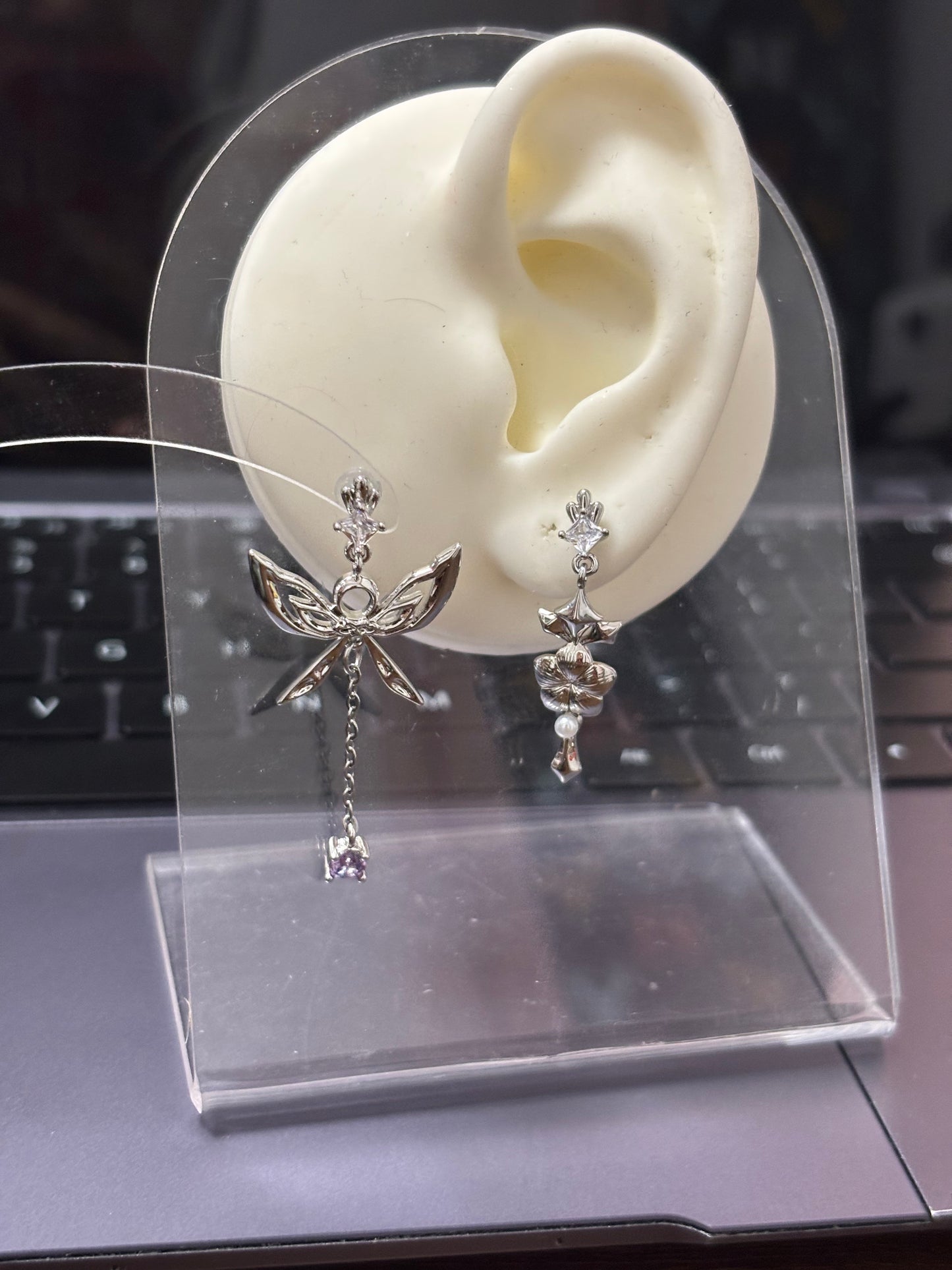PRESALE Fancy Columbina Inspired Earrings · Fan-made Genshin