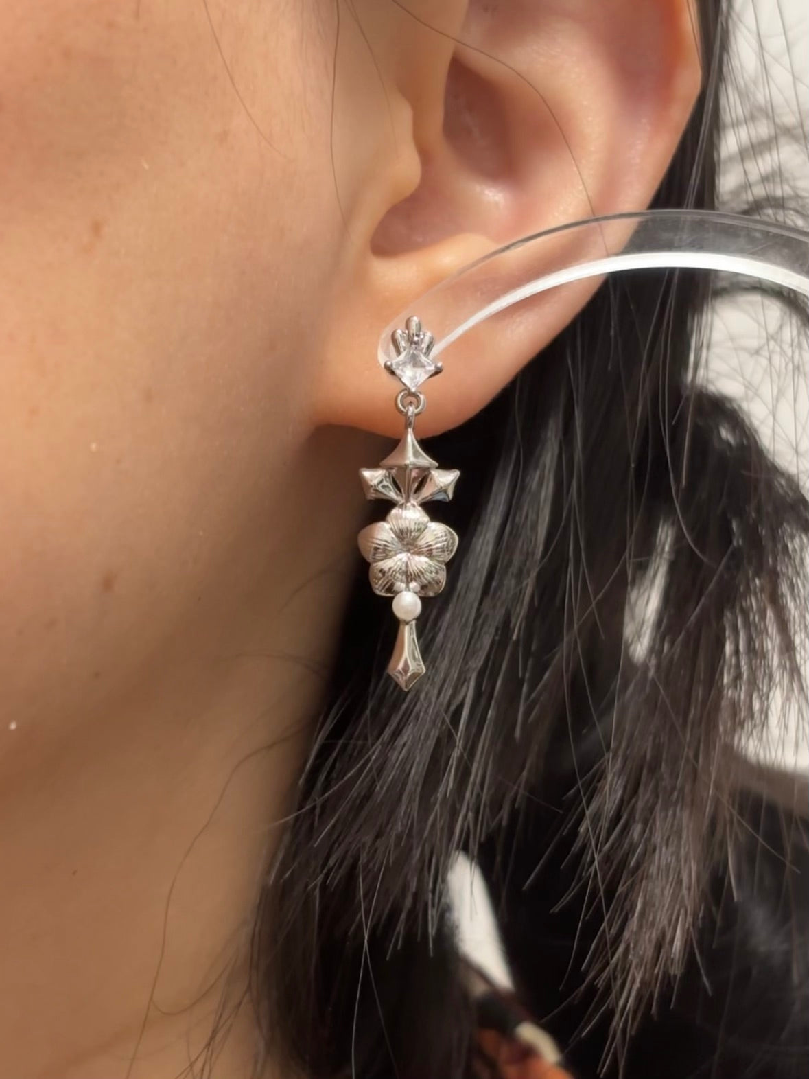 PRESALE Fancy Columbina Inspired Earrings · Fan-made Genshin