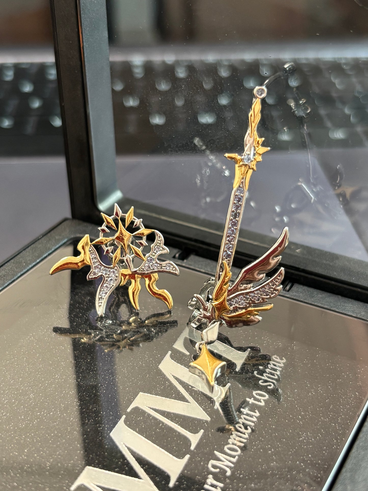 Phainon Inspired Rhinestone Earrings · Honkai: Star Rail Fan Art · Unofficial
