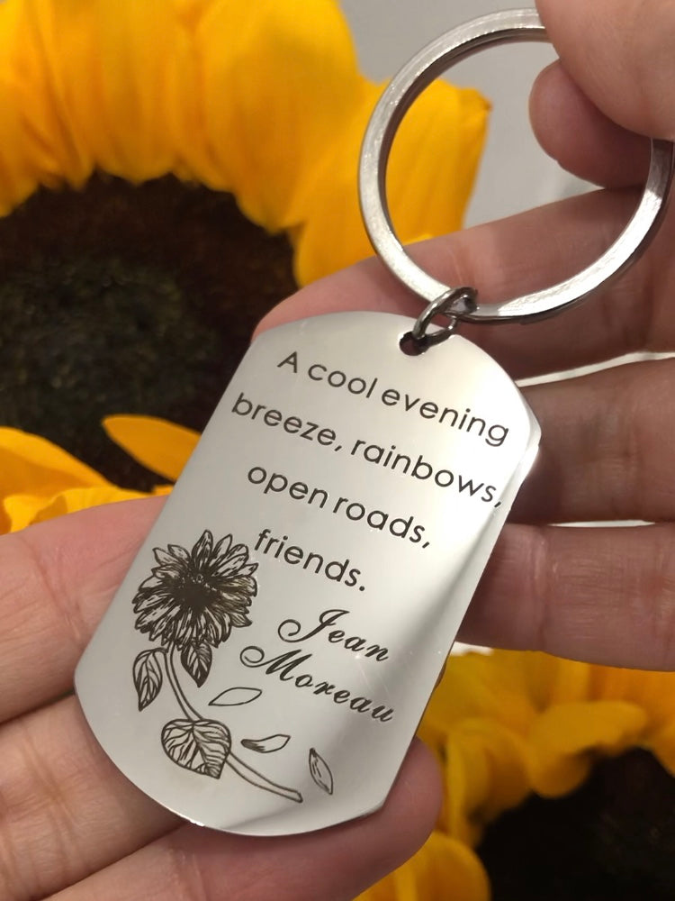 Jean Moreau Edelstahl Schlüsselanhänger