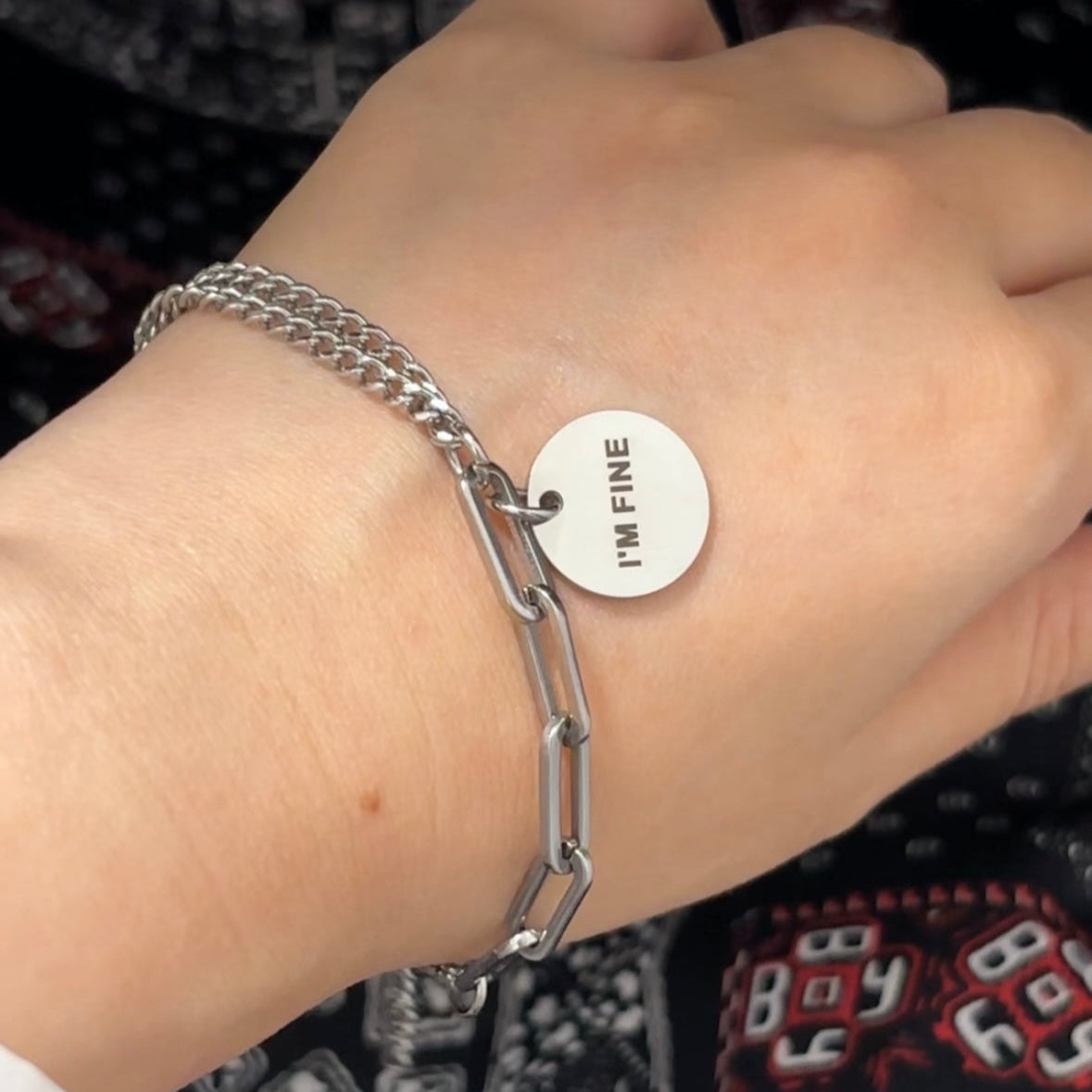 AFTG Neil Josten I'm Fine/ It's always yes with you. Bracelet