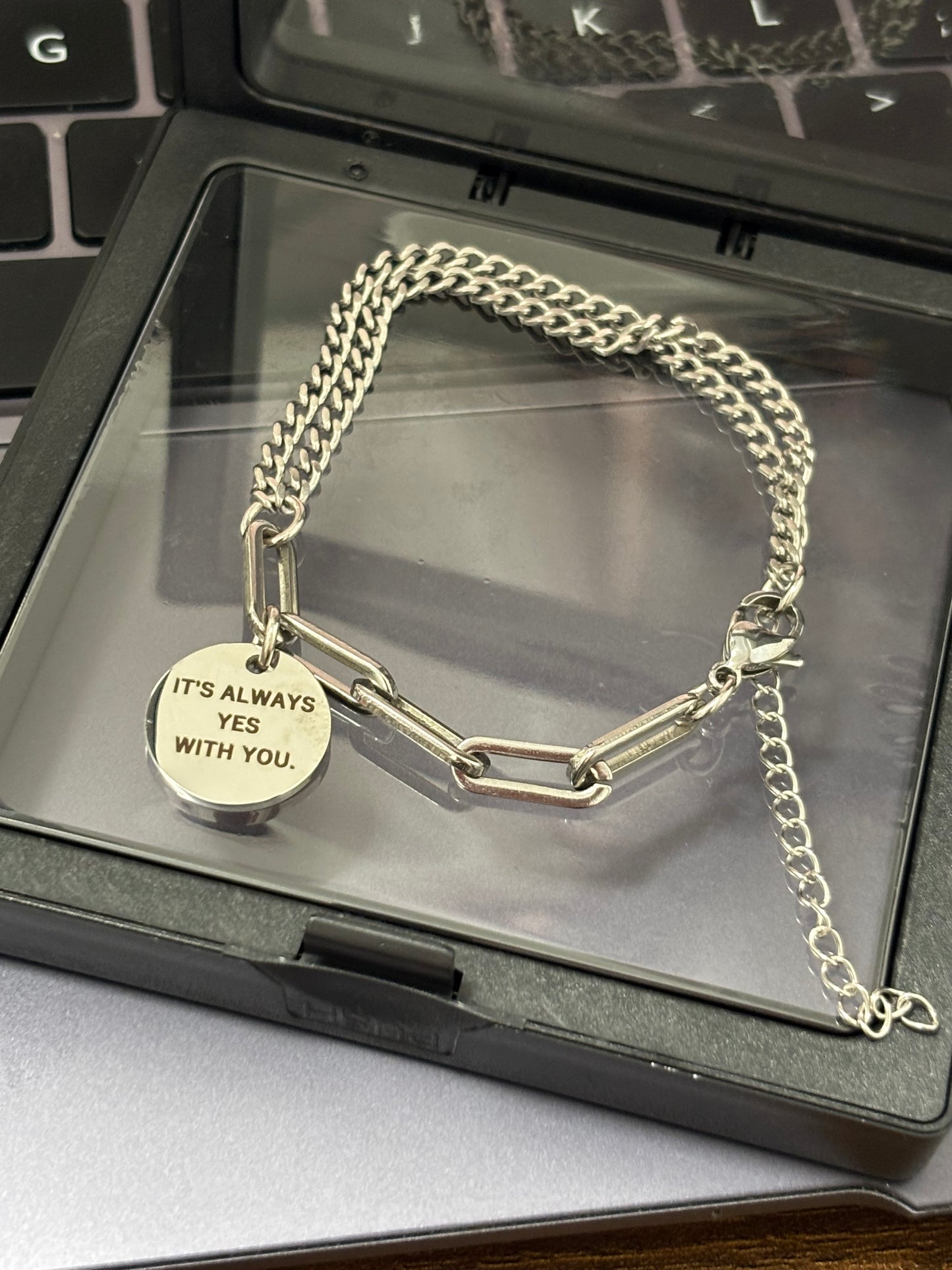 AFTG Minyard and Neil YES OR NO Couple Bracelet