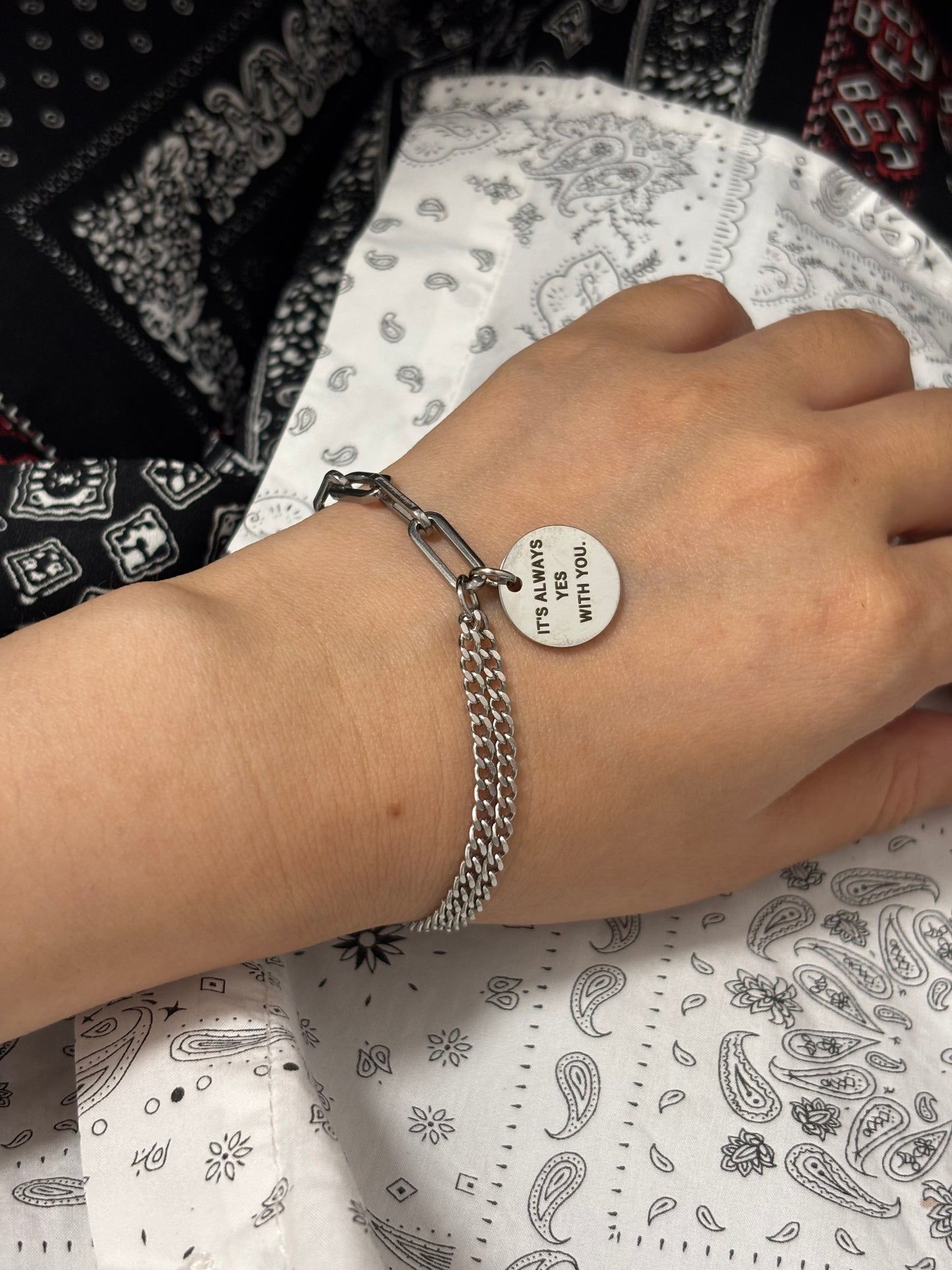 AFTG Minyard and Neil YES OR NO Couple Bracelet