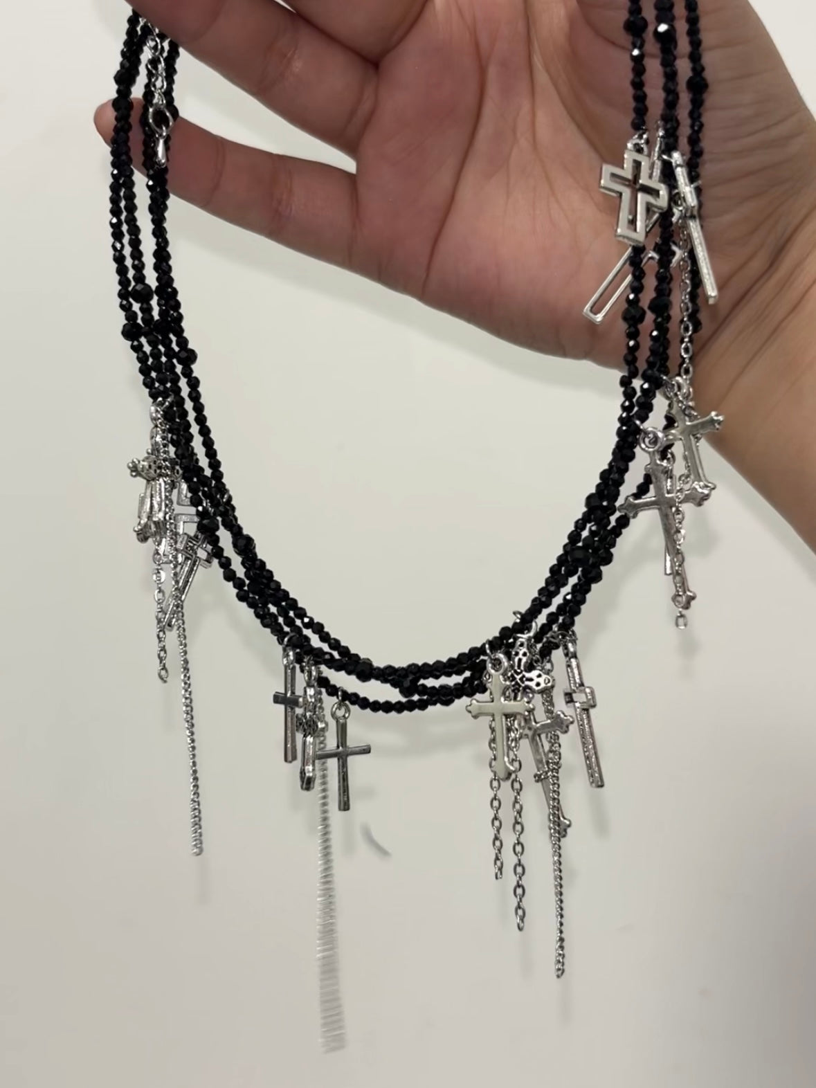 Gothic Armband Rotes Kreuz Choker Halskette &amp; Armband