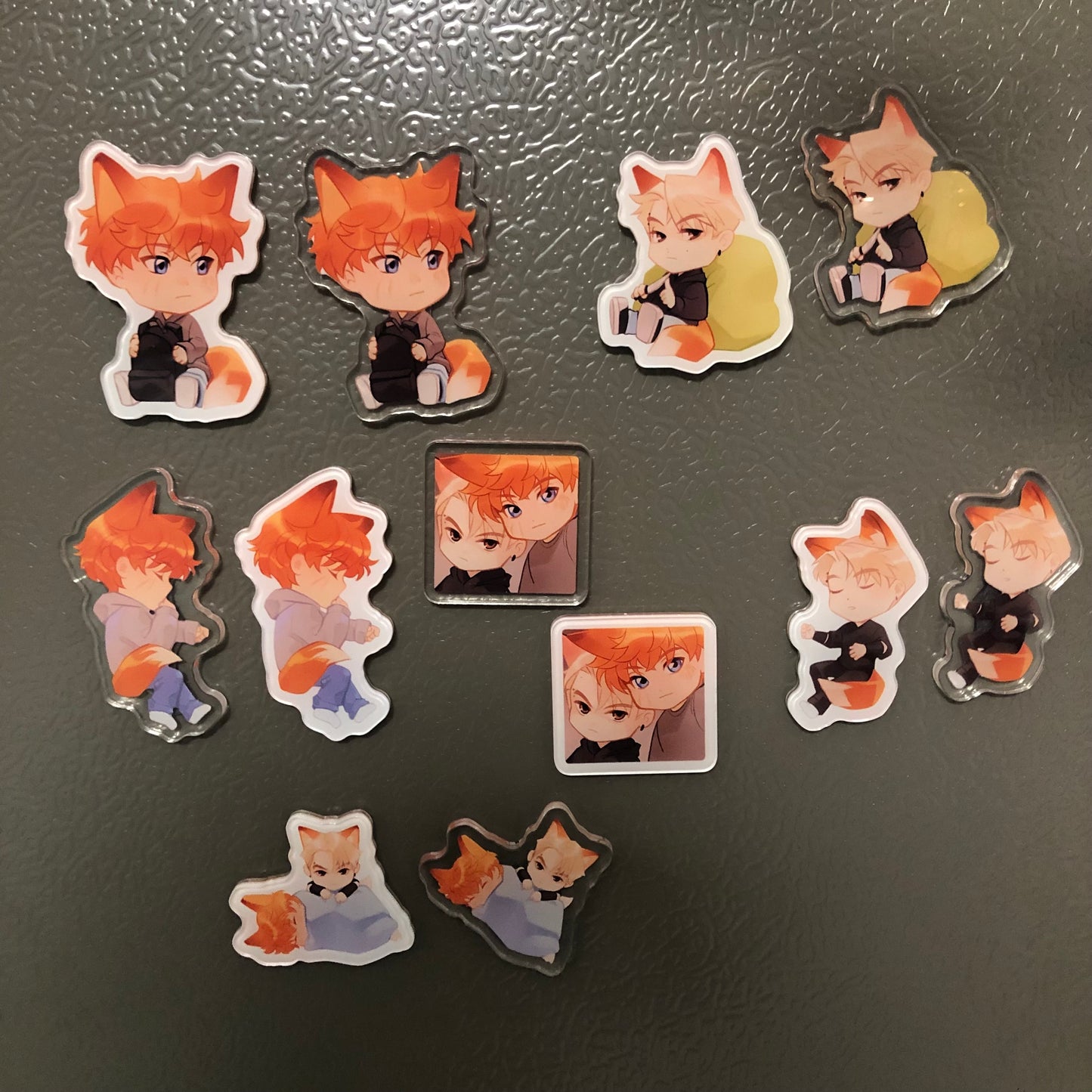 Cute Fridge Magnet for Andrew & Neil (art by lunapiq)