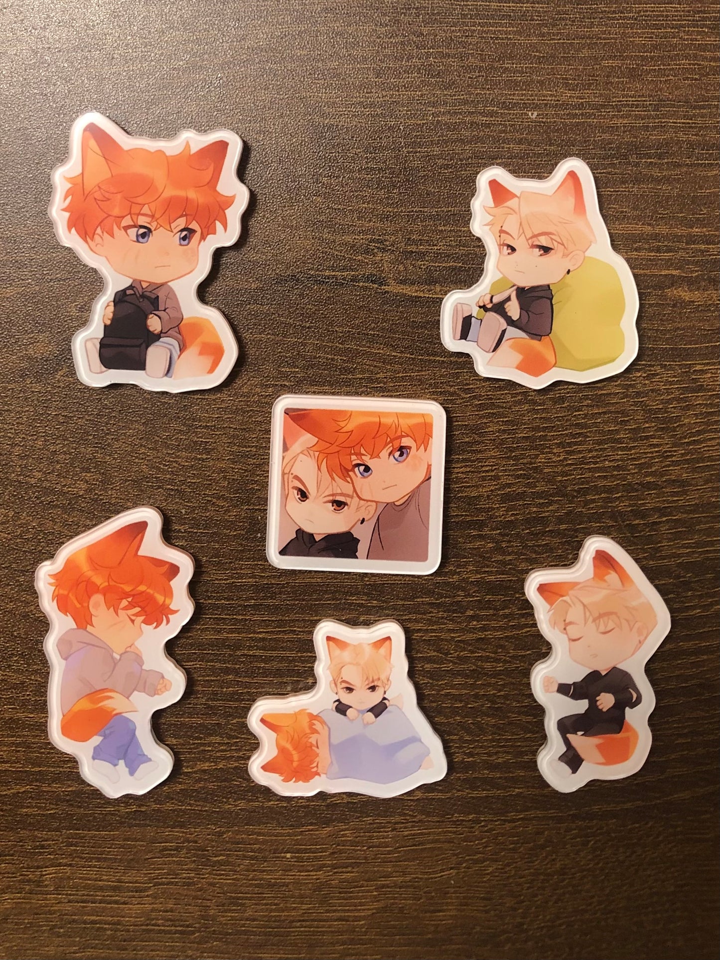 Cute Fridge Magnet for Andrew & Neil (art by lunapiq)