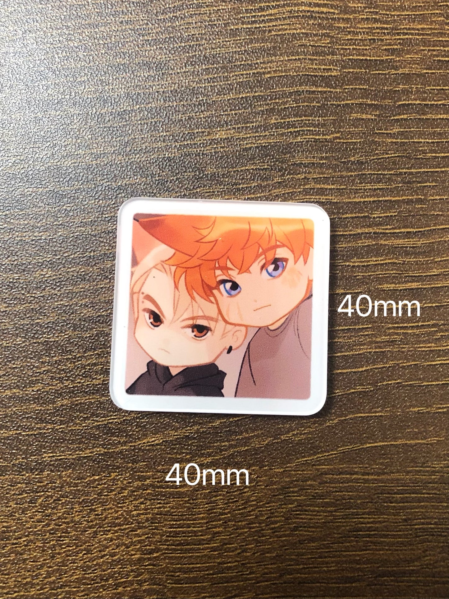 Cute Fridge Magnet for Andrew & Neil (art by lunapiq)