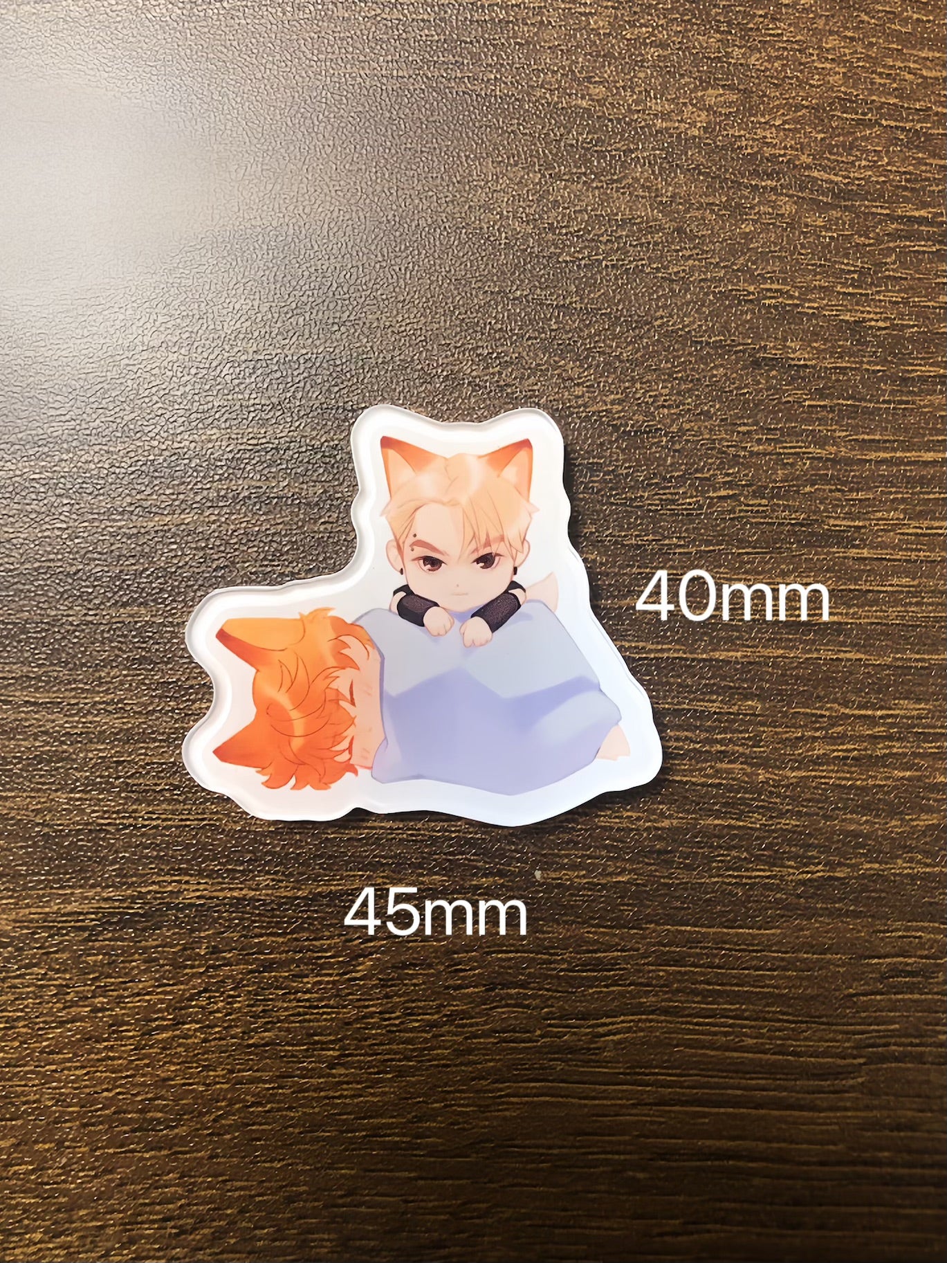 Cute Fridge Magnet for Andrew & Neil (art by lunapiq)