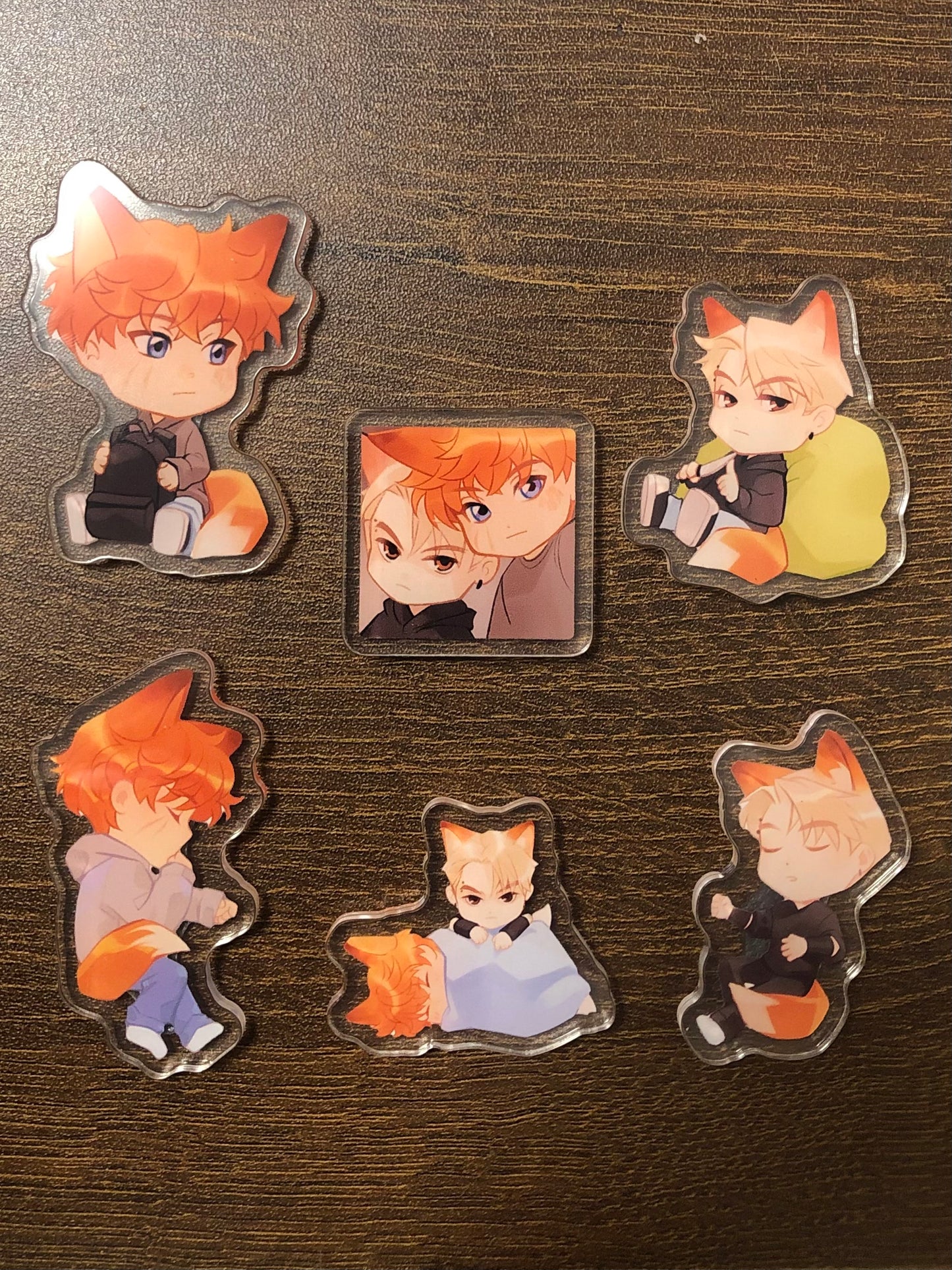 Cute Fridge Magnet for Andrew & Neil (art by lunapiq)