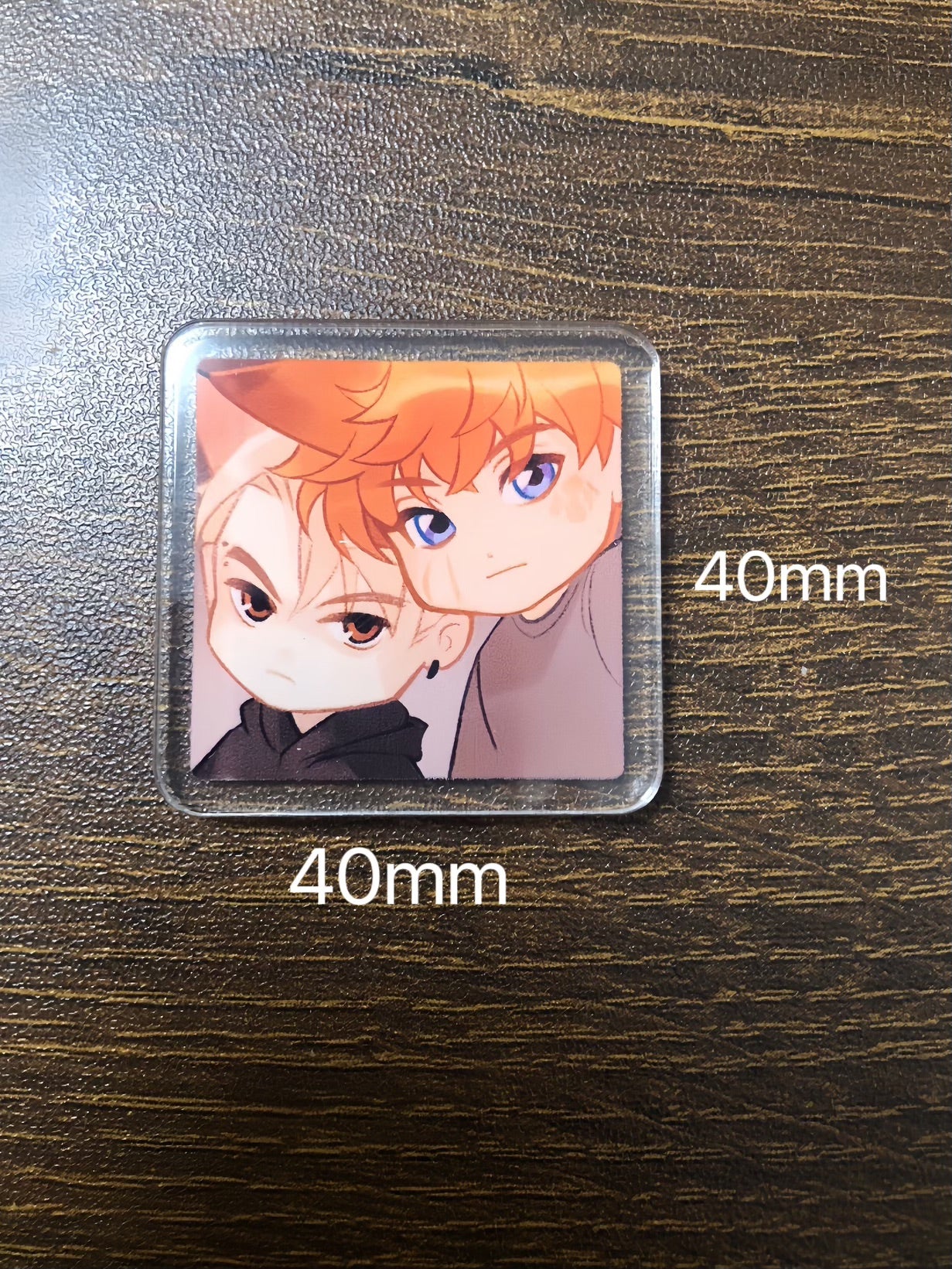 Cute Fridge Magnet for Andrew & Neil (art by lunapiq)
