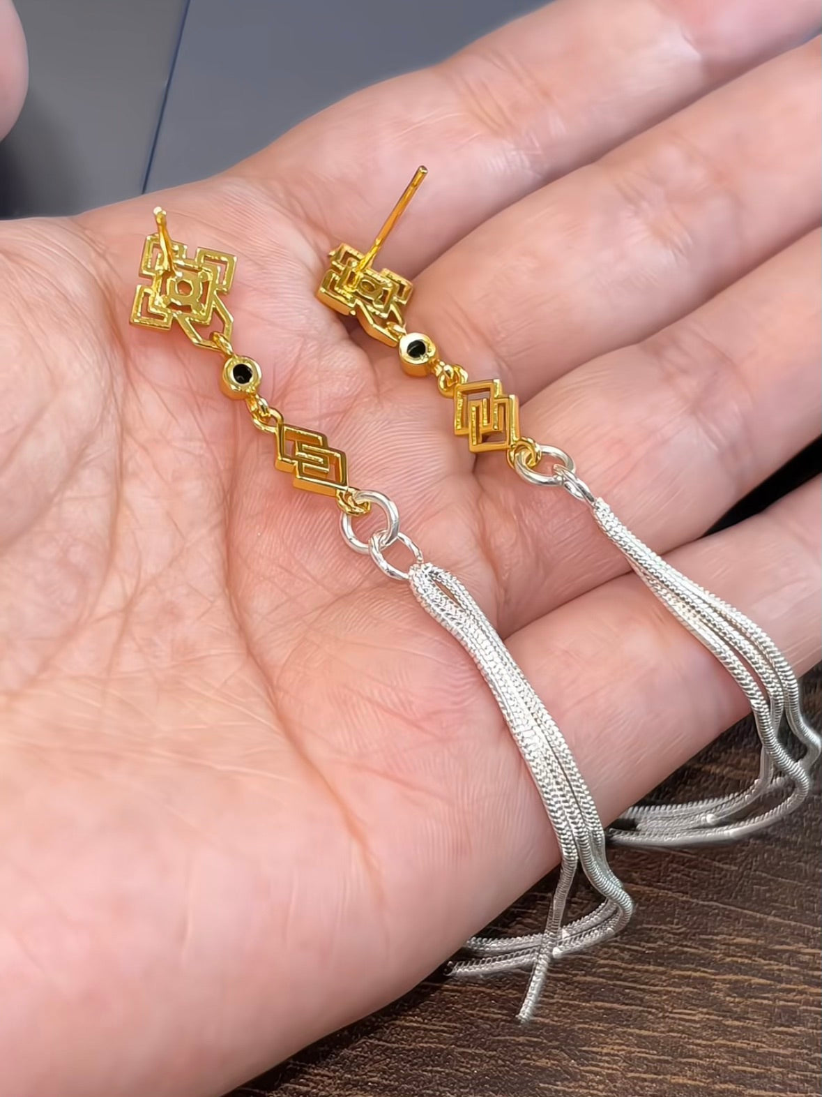 Zhongli Inspired Earrings · Genshin Fan-made