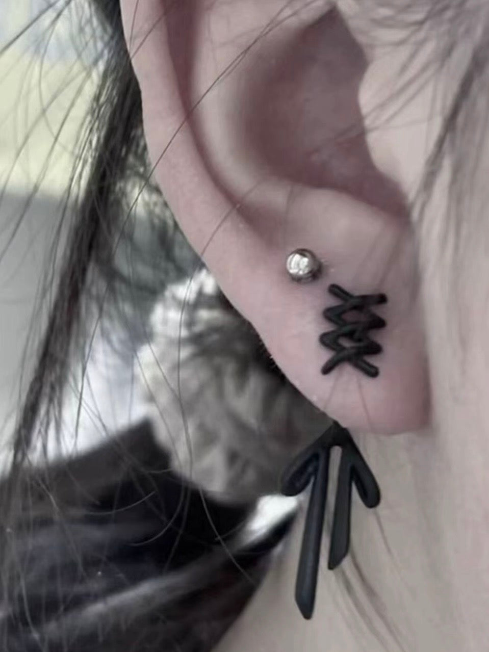 Sweet Ribbon Bow Stud Earrings