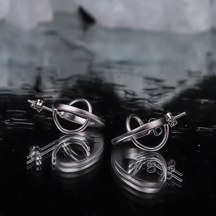 Unisex Designer Ohrstecker aus 925er Silber