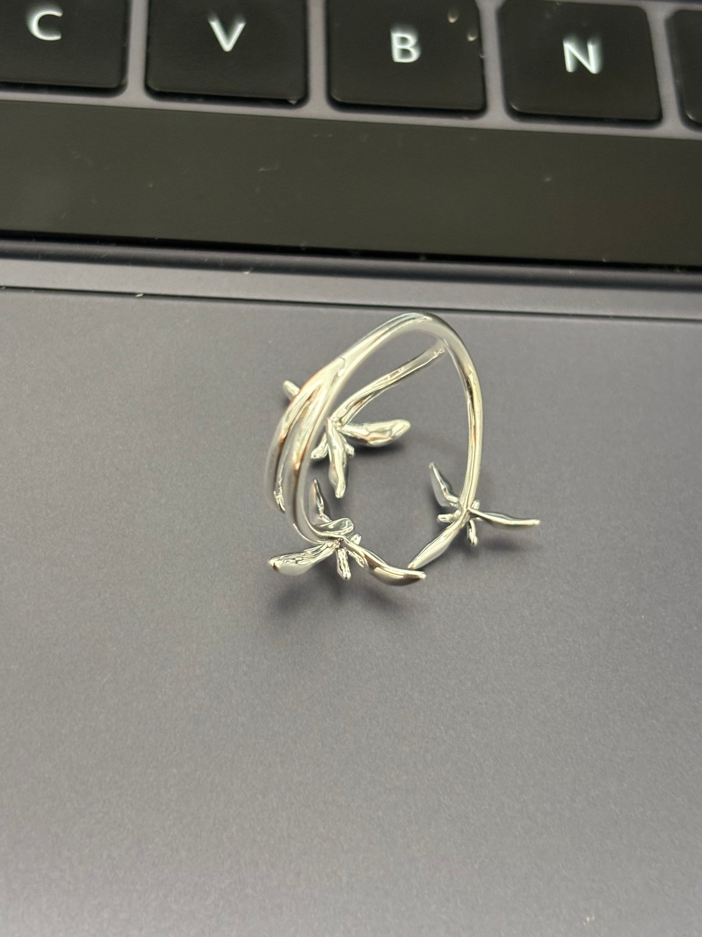 Elegant Orchid Flower Ring