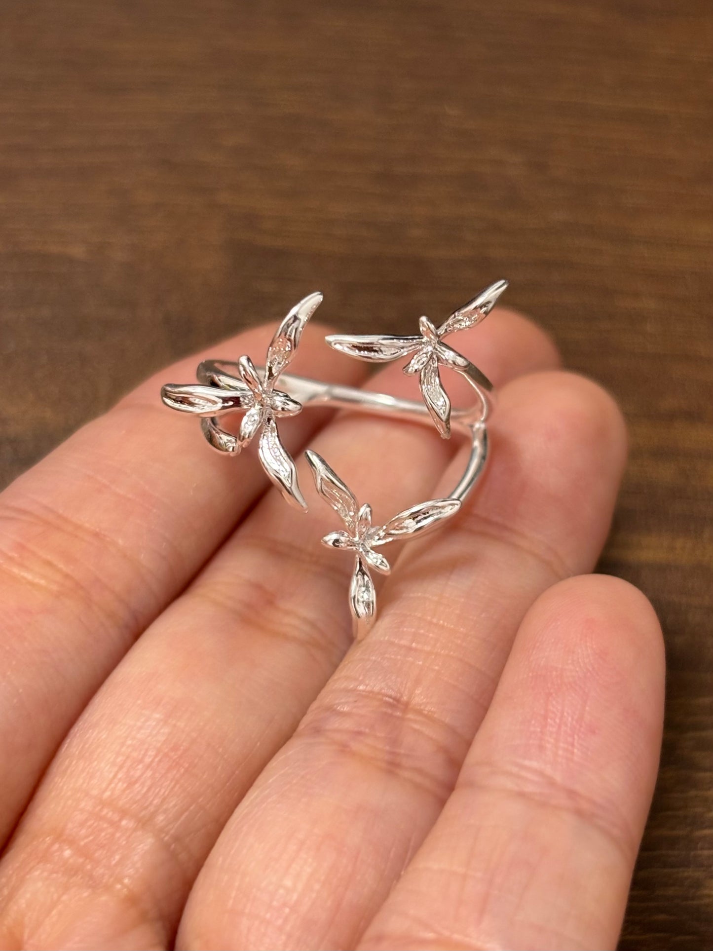 Elegant Orchid Flower Ring
