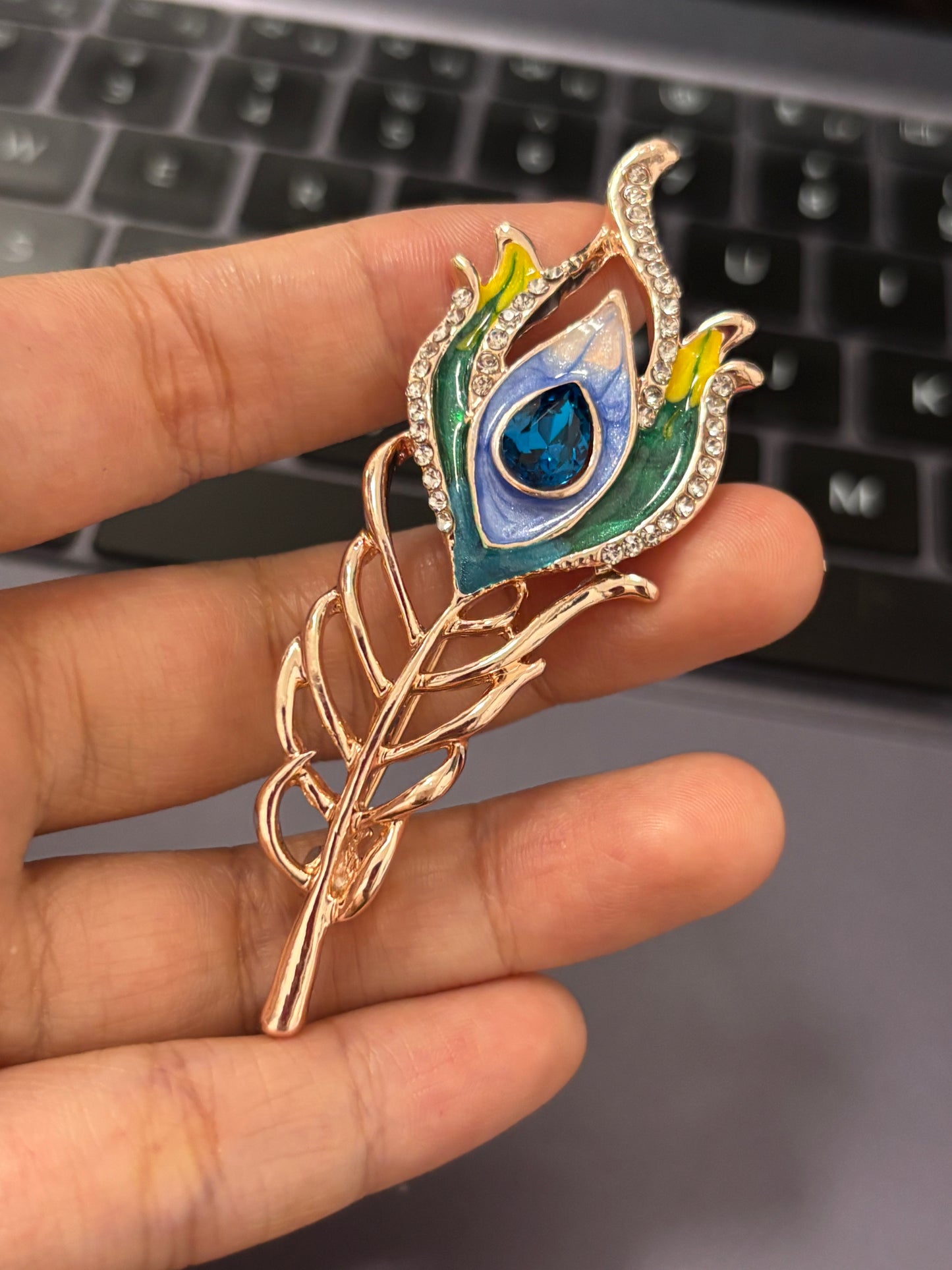Aventurine Inspired Brooch