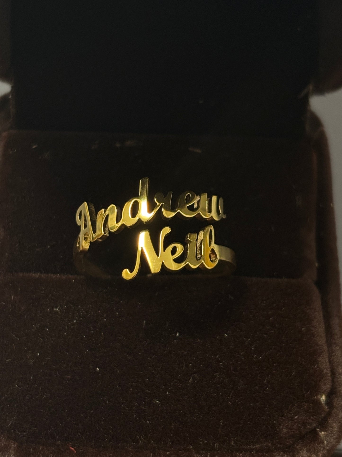 Andrew Neil Stainless Steel Adjustable Open Ring