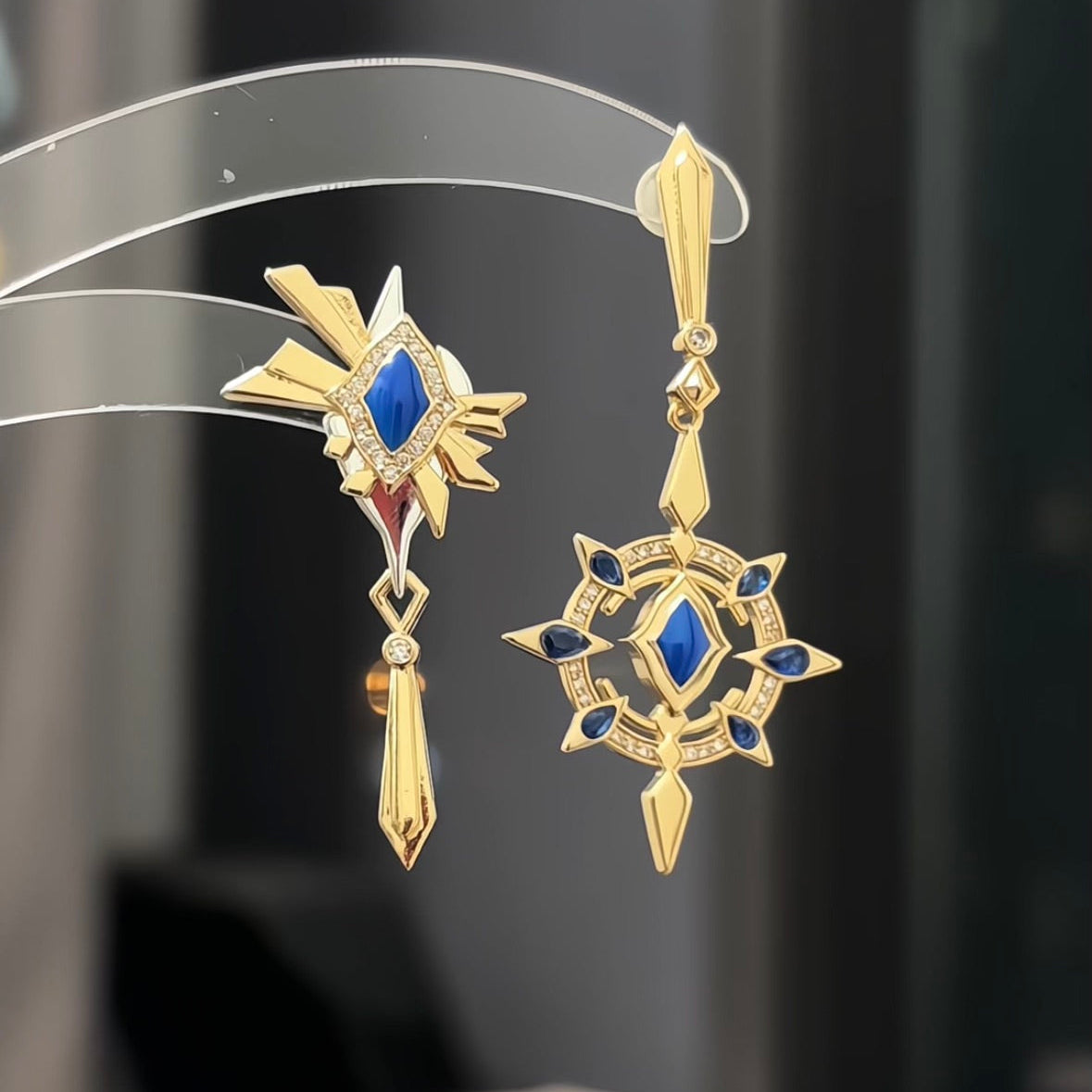 Sunday Inspired Asymmetrical Earrings