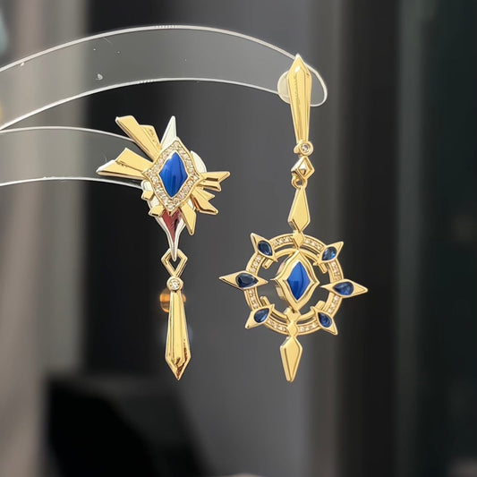 Sunday Inspired Asymmetrical Earrings