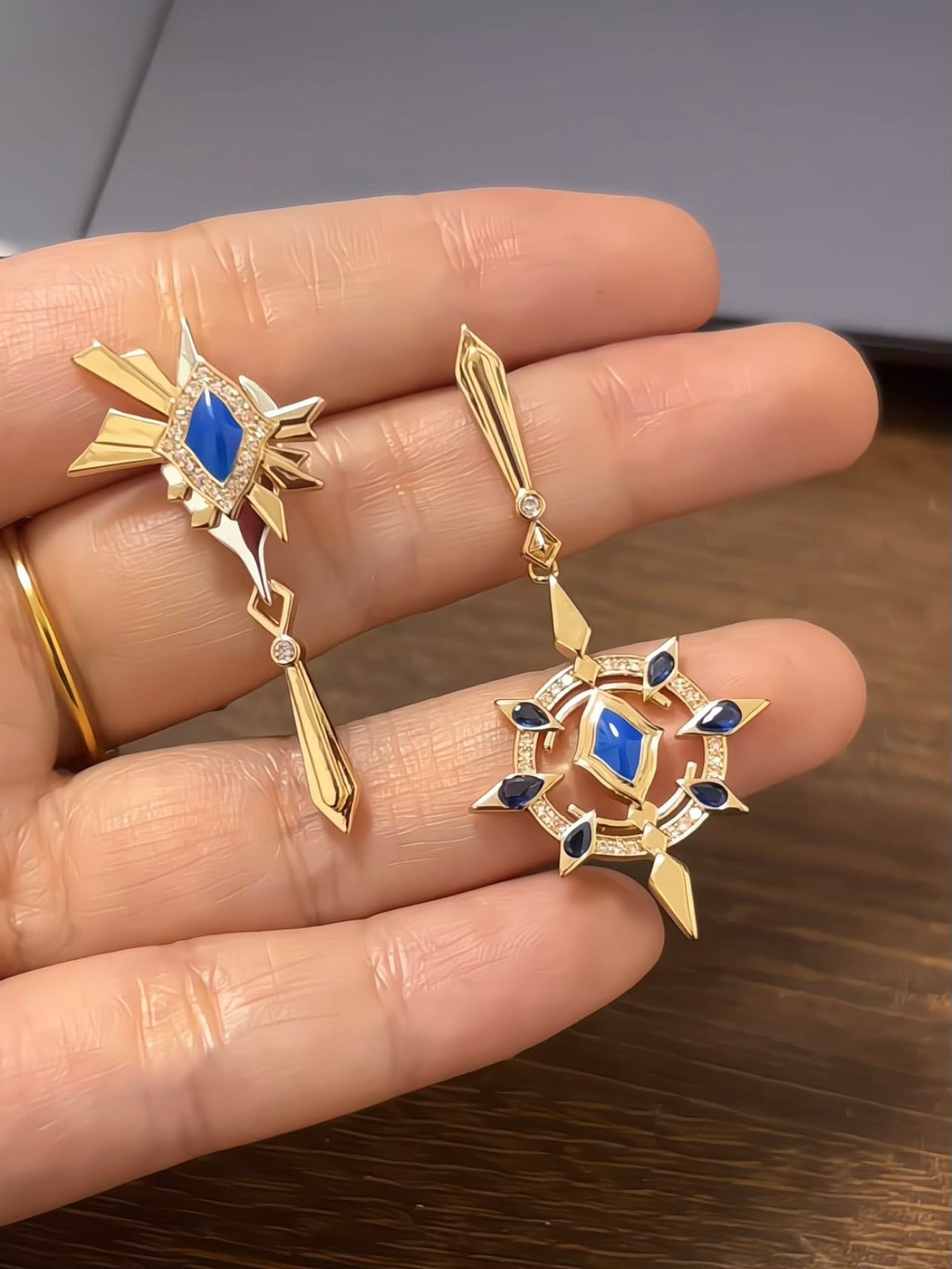 Sunday Inspired Asymmetrical Earrings