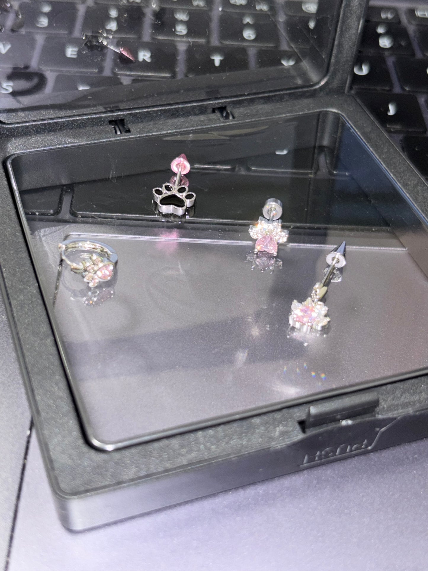 Adorable AFTG The Foxhole Court Paw Stud Earrings