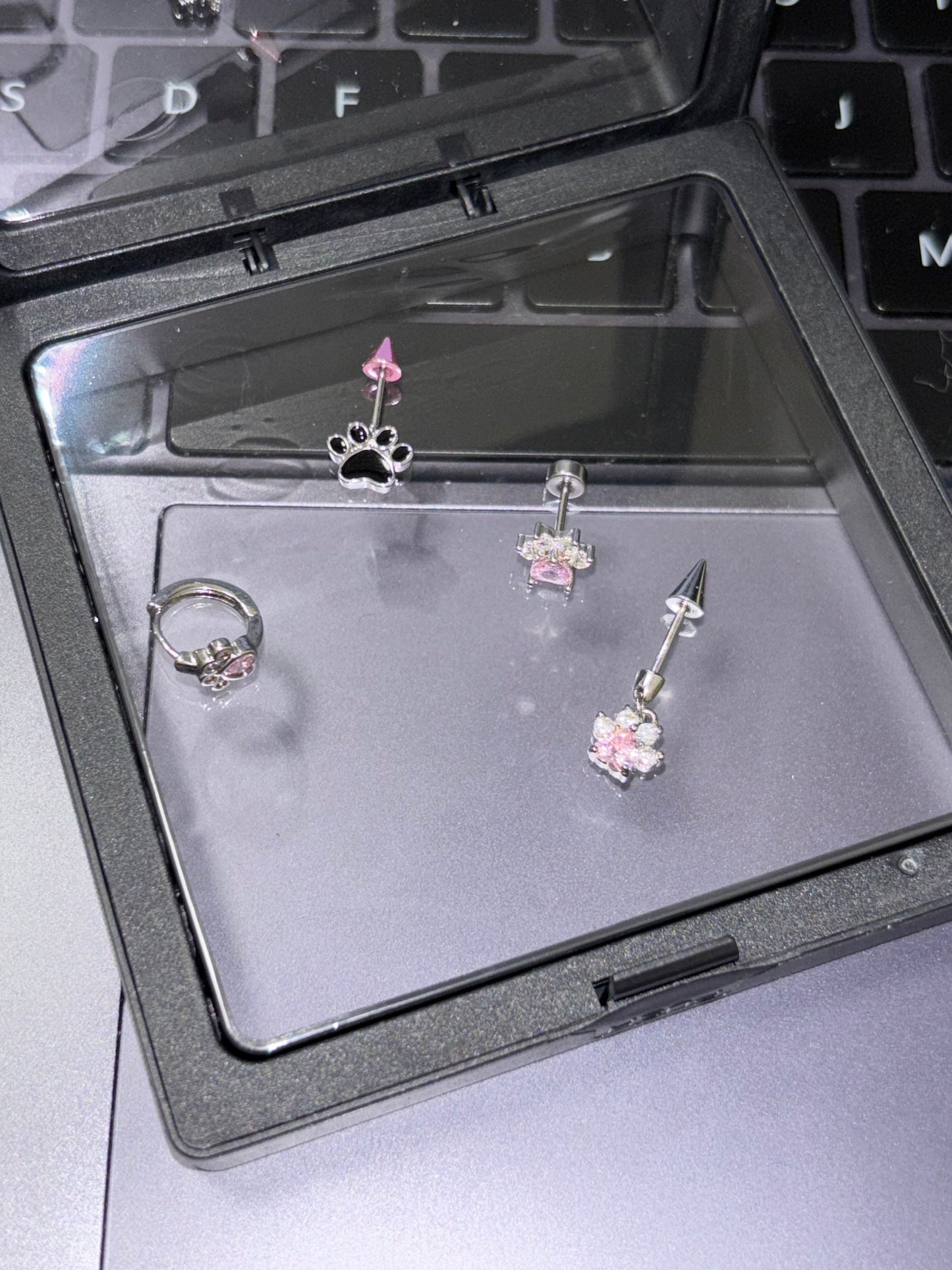 Adorable AFTG The Foxhole Court Paw Stud Earrings