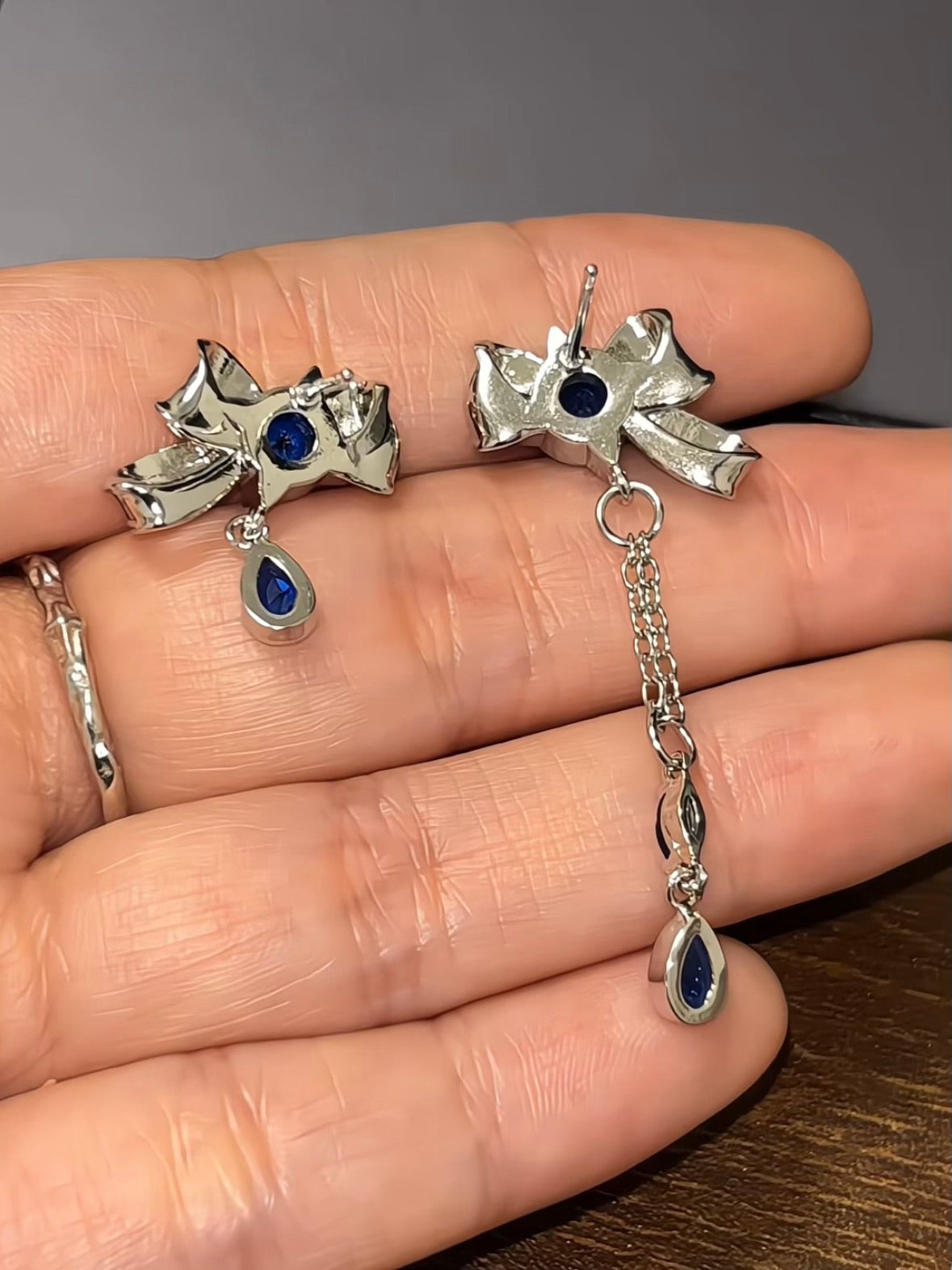 Furina Inspired Bow Earrings