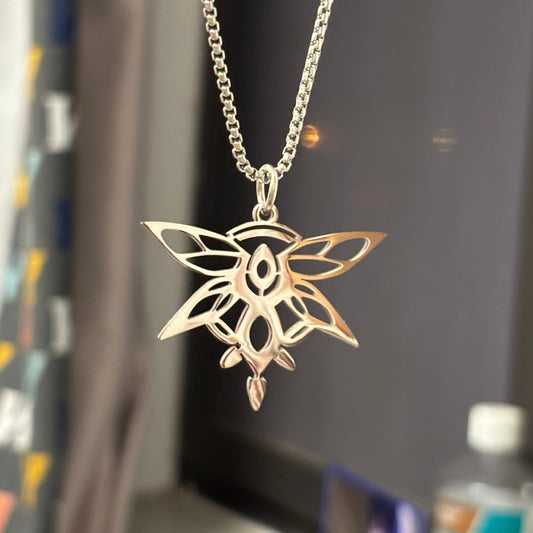 Firefly Inspired Stainless Steel Necklace