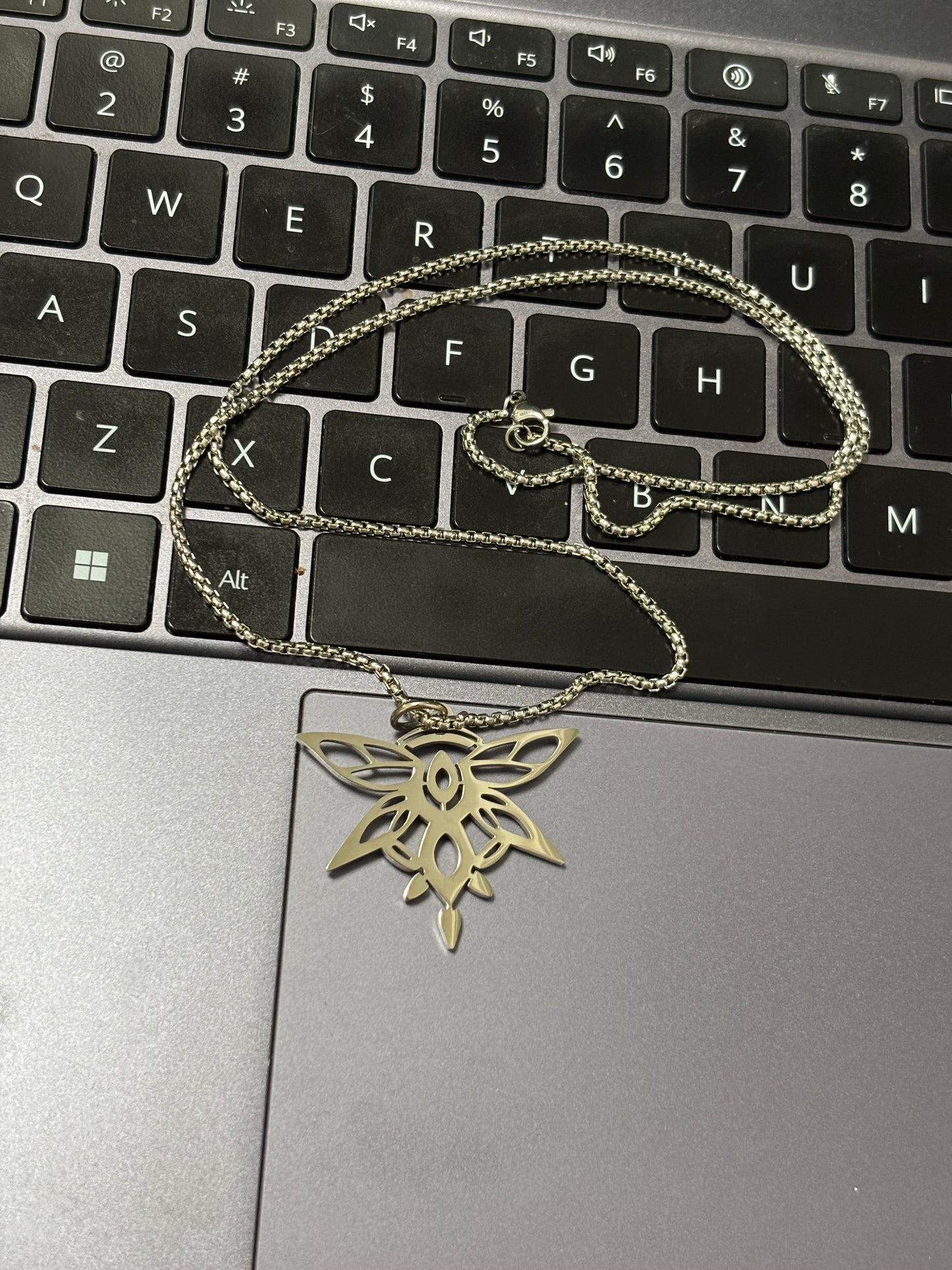 Firefly Inspired Stainless Steel Necklace