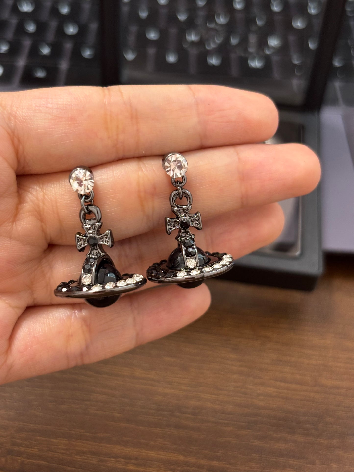 Nana Gothic Saturn Stud Earrings