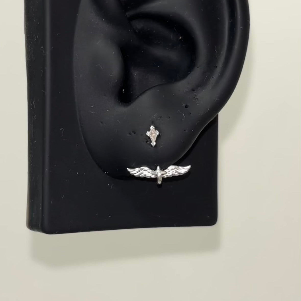Robin Inspired S925 Silver Angel Wing Earrings